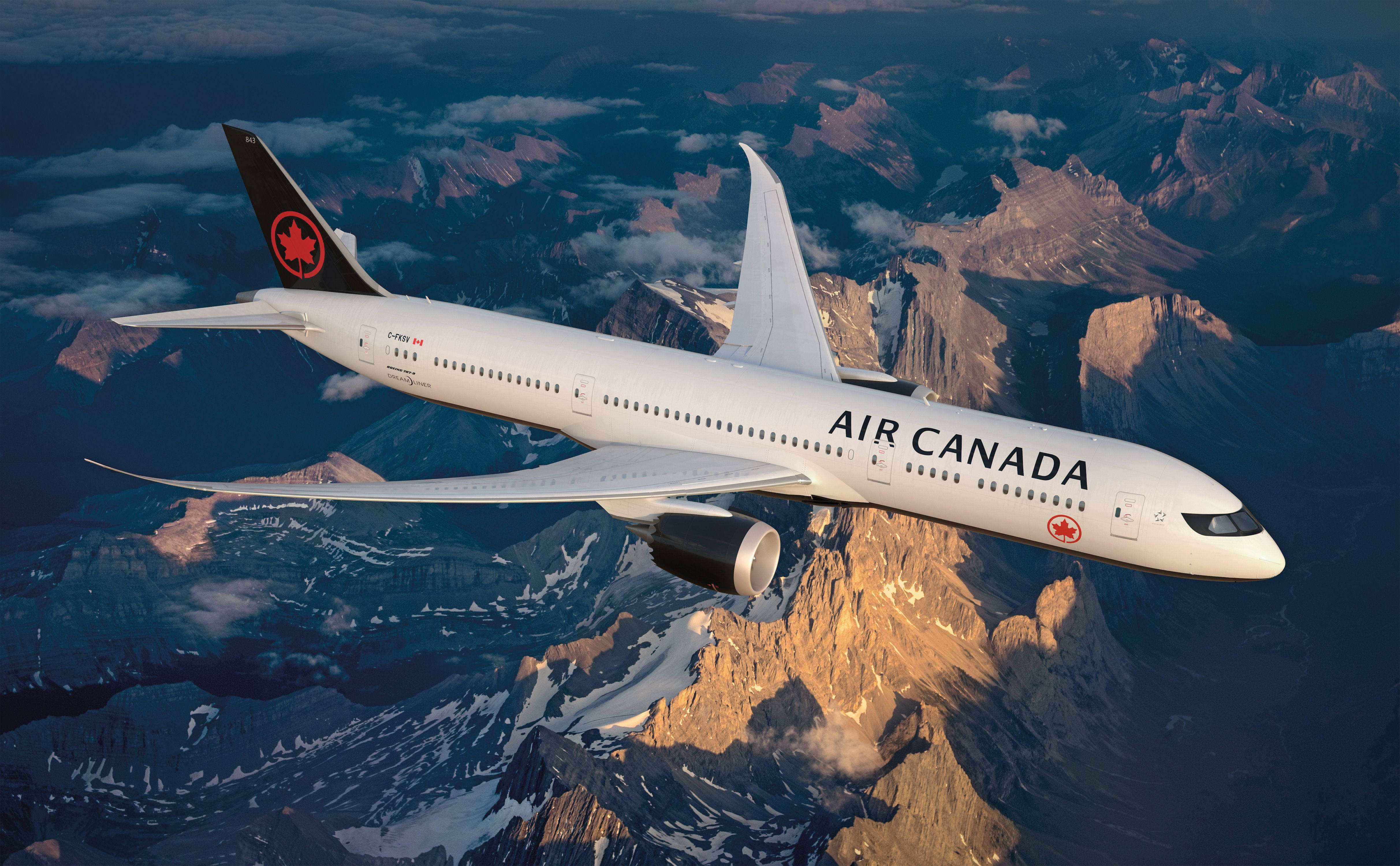 Air Canada bo berge Muurpapier