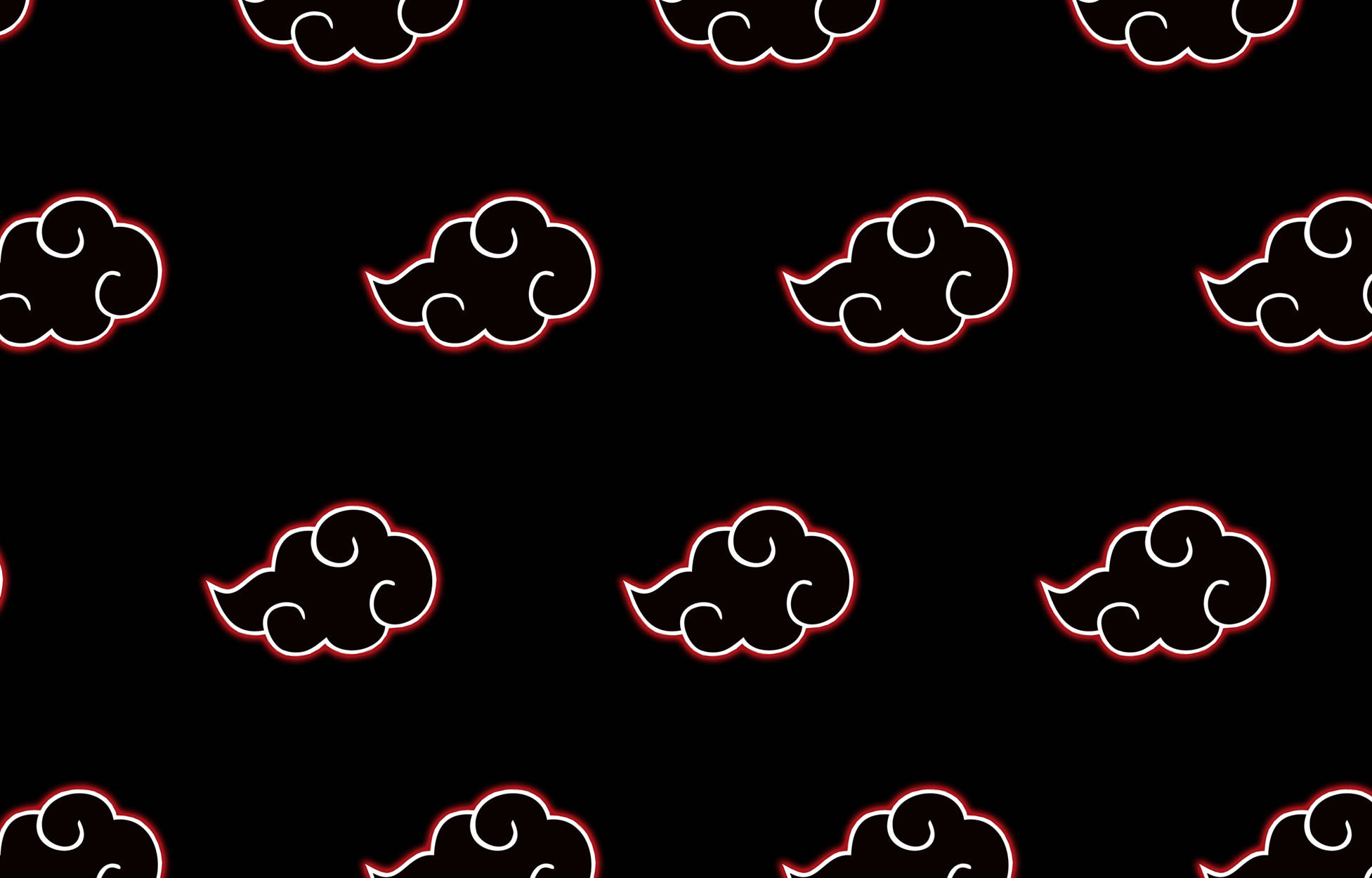 Akatsuki-logo Swart Shinobi-wolke Muurpapier