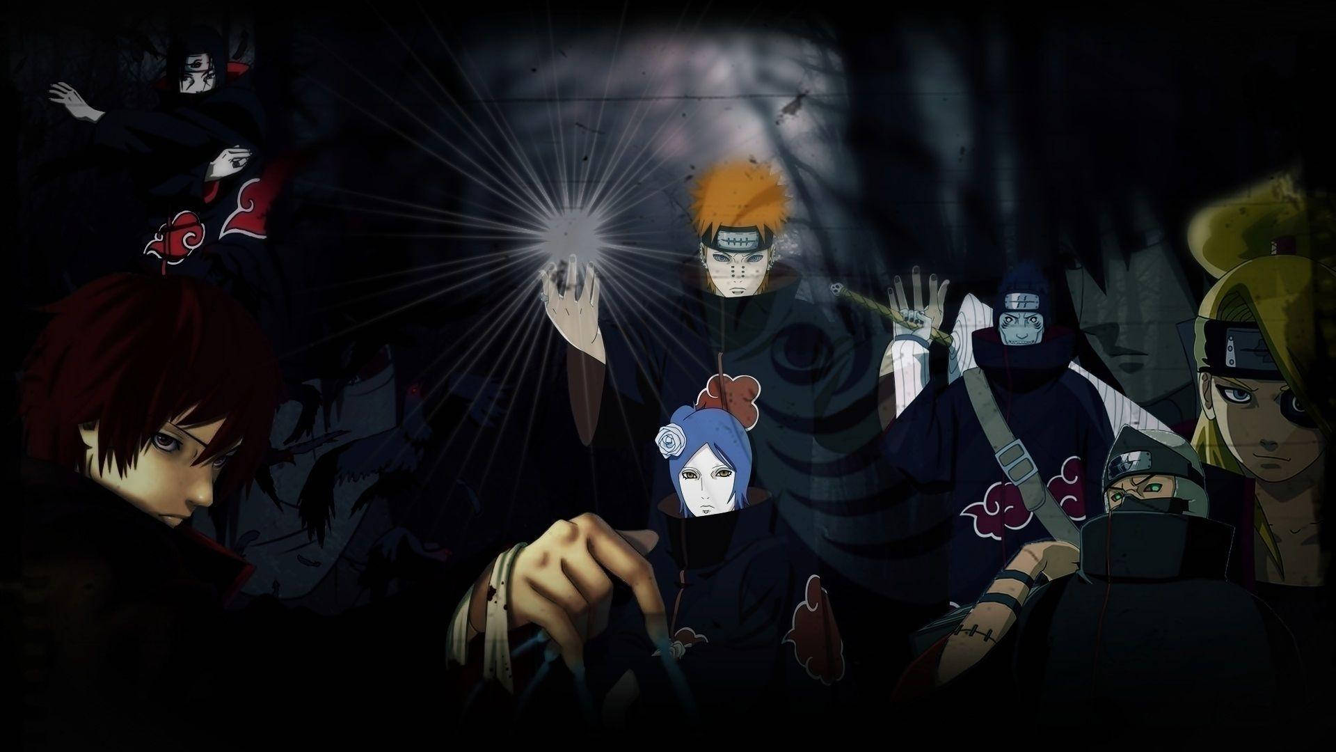 Akatsuki Naruto-rekenaar Muurpapier