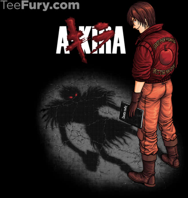 Akira Crossover-kunswerk Muurpapier