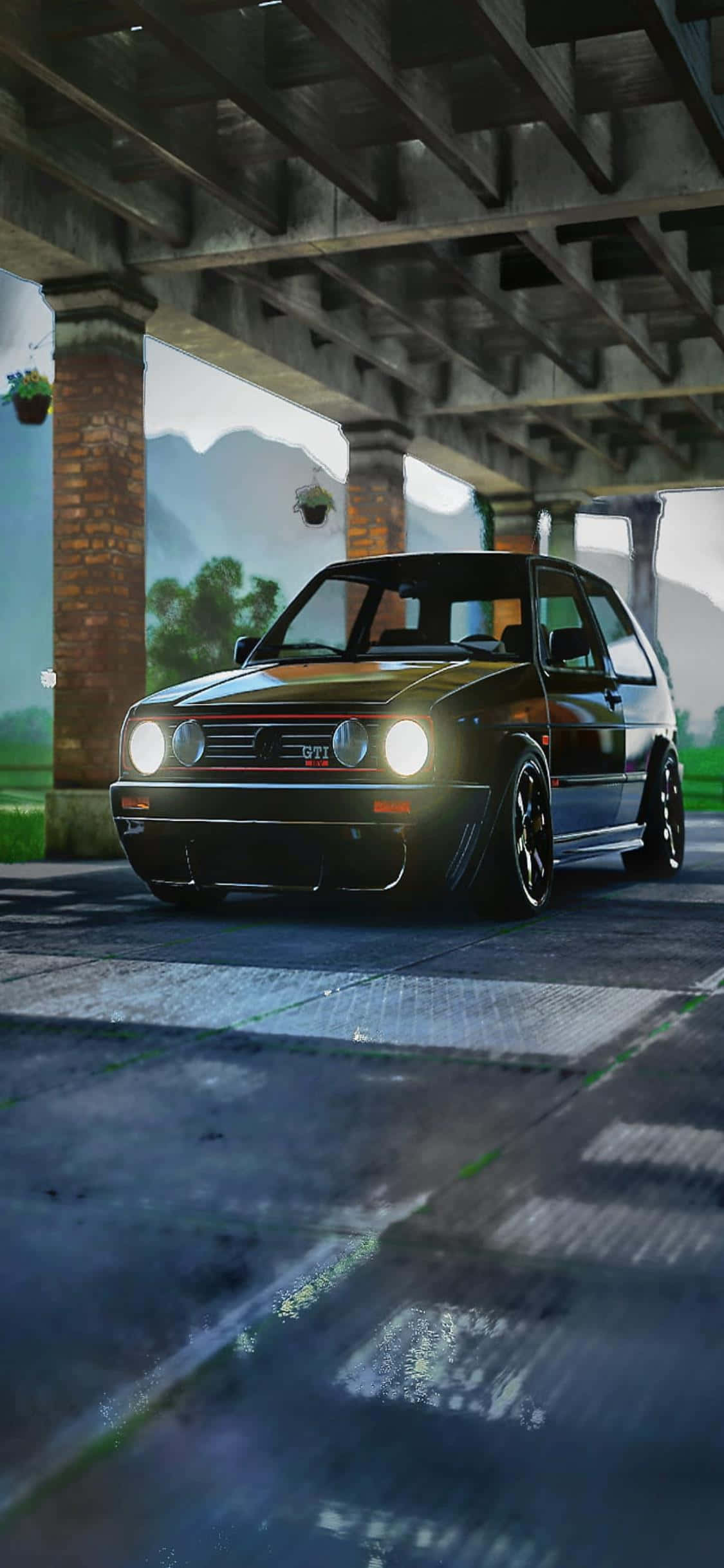 Al die spoed, opwinding en aksie van Forza Horizon 4 op die iPhone XS Muurpapier