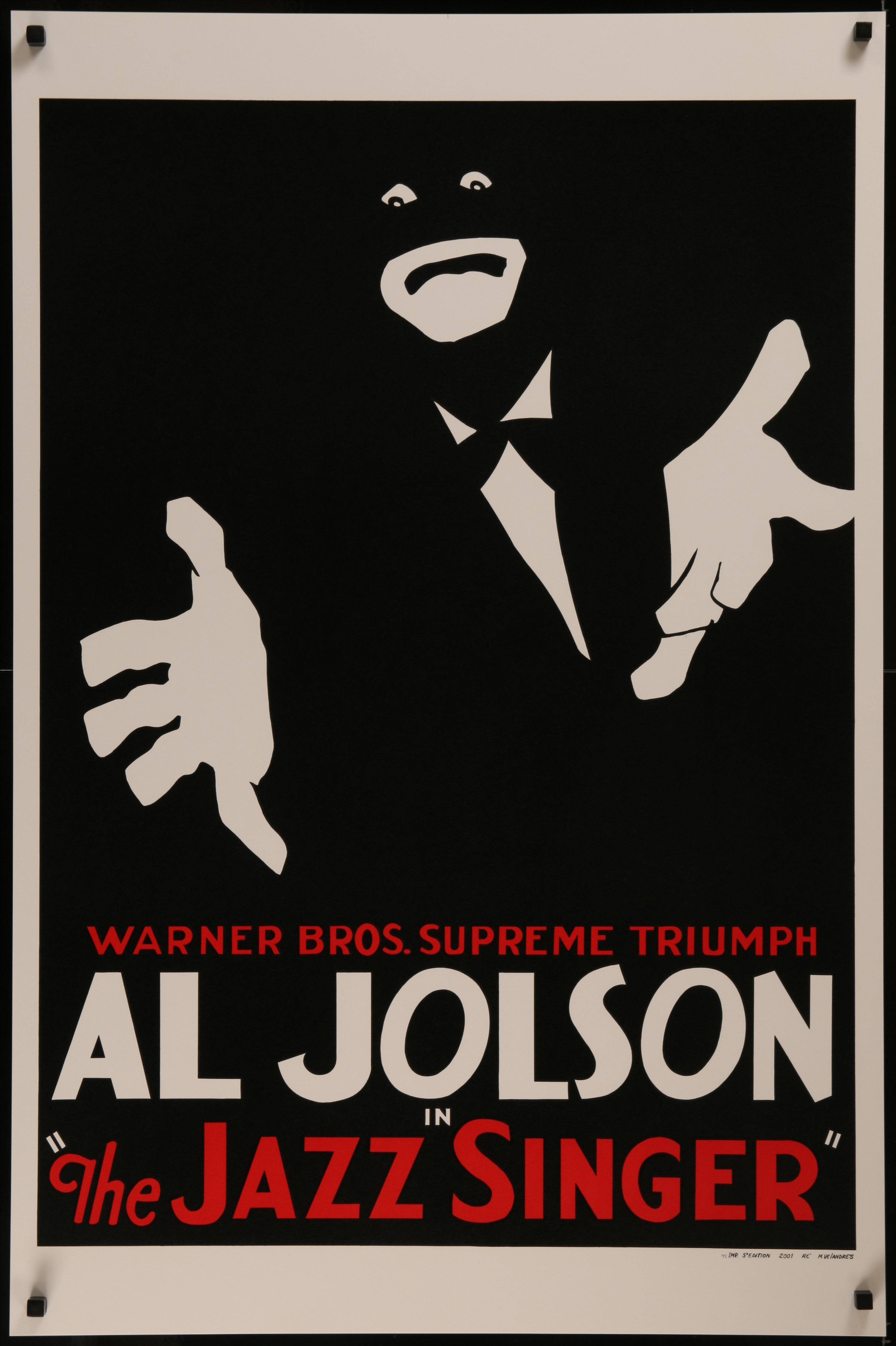Al Jolson The Jazzy Singer Grieselige Voorblad Muurpapier