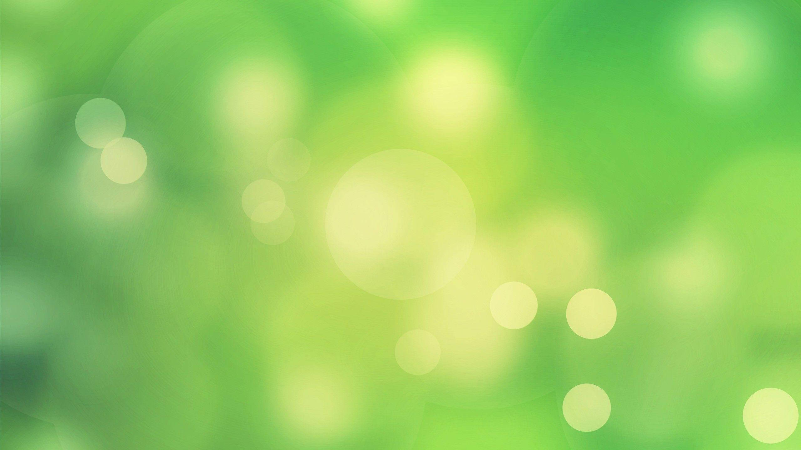 Al Lig Groen Bokeh Muurpapier
