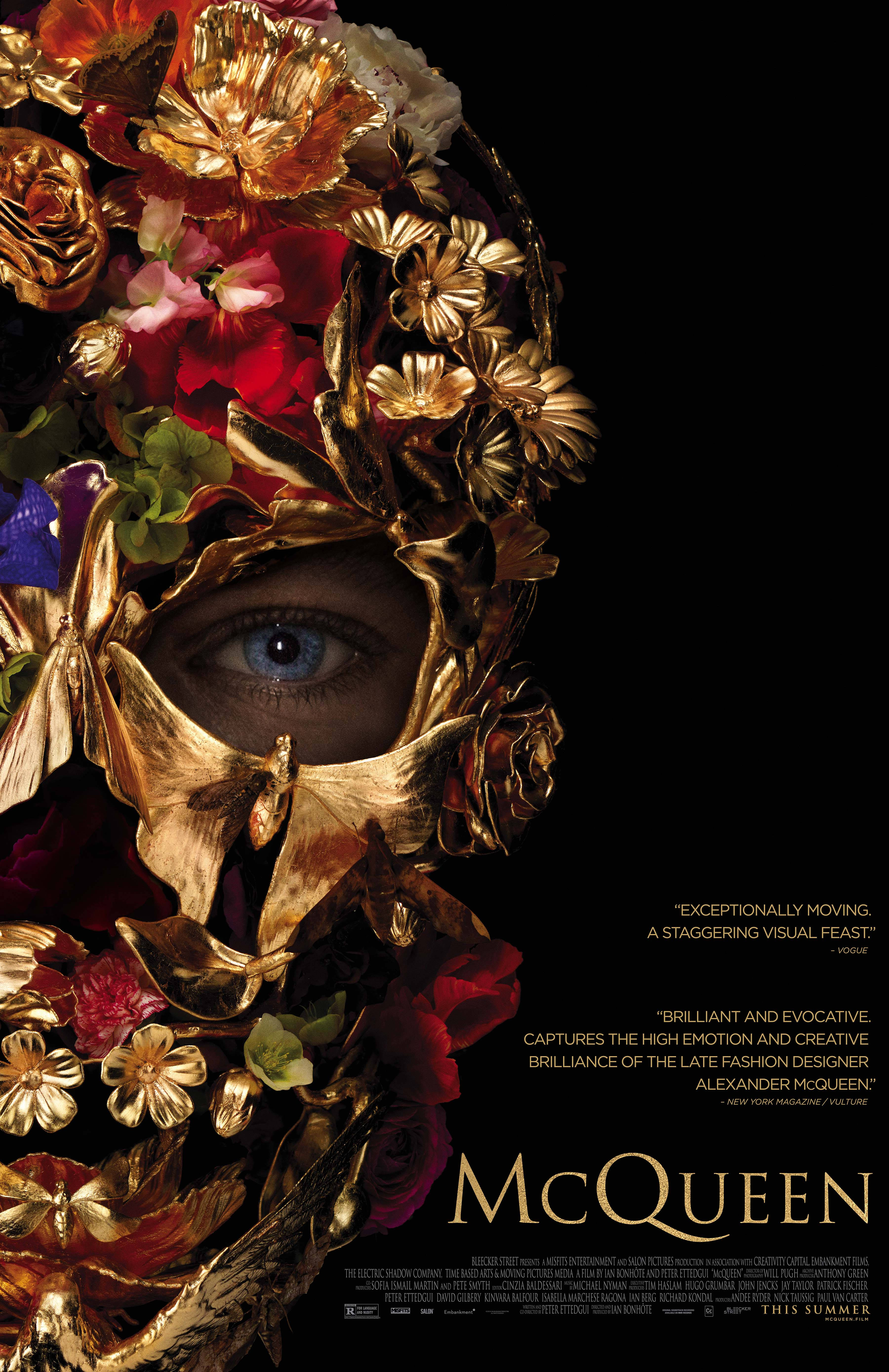 Alexander McQueen Filmplakkaat Mode Muurpapier
