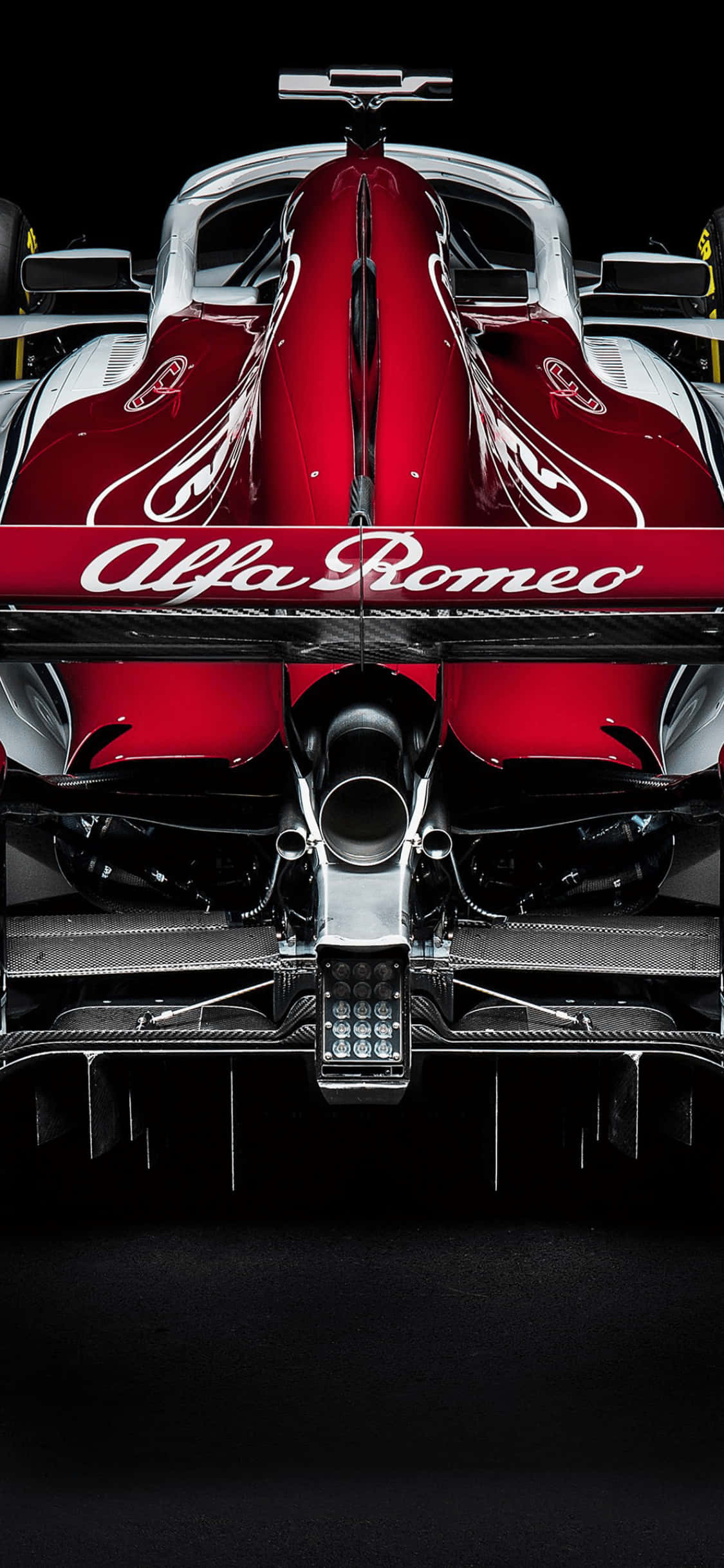 Alfa Romeo iPhone XS F1 2018 Agtergrond Muurpapier