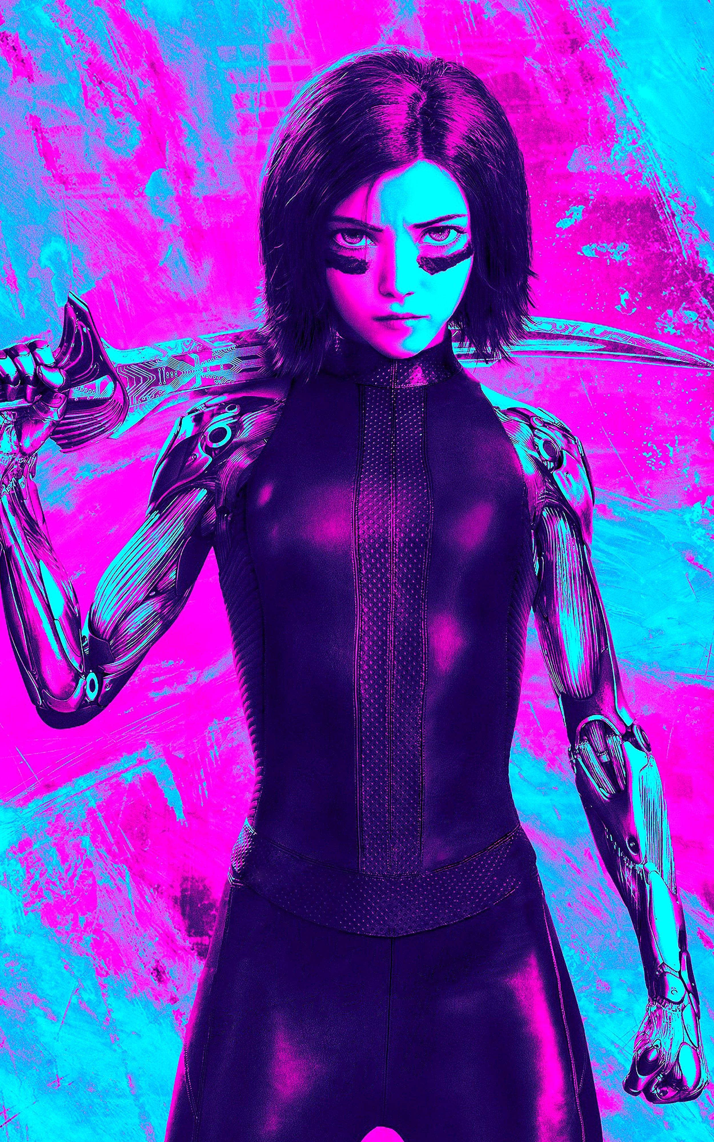 Alita Pop Kuns Muurpapier