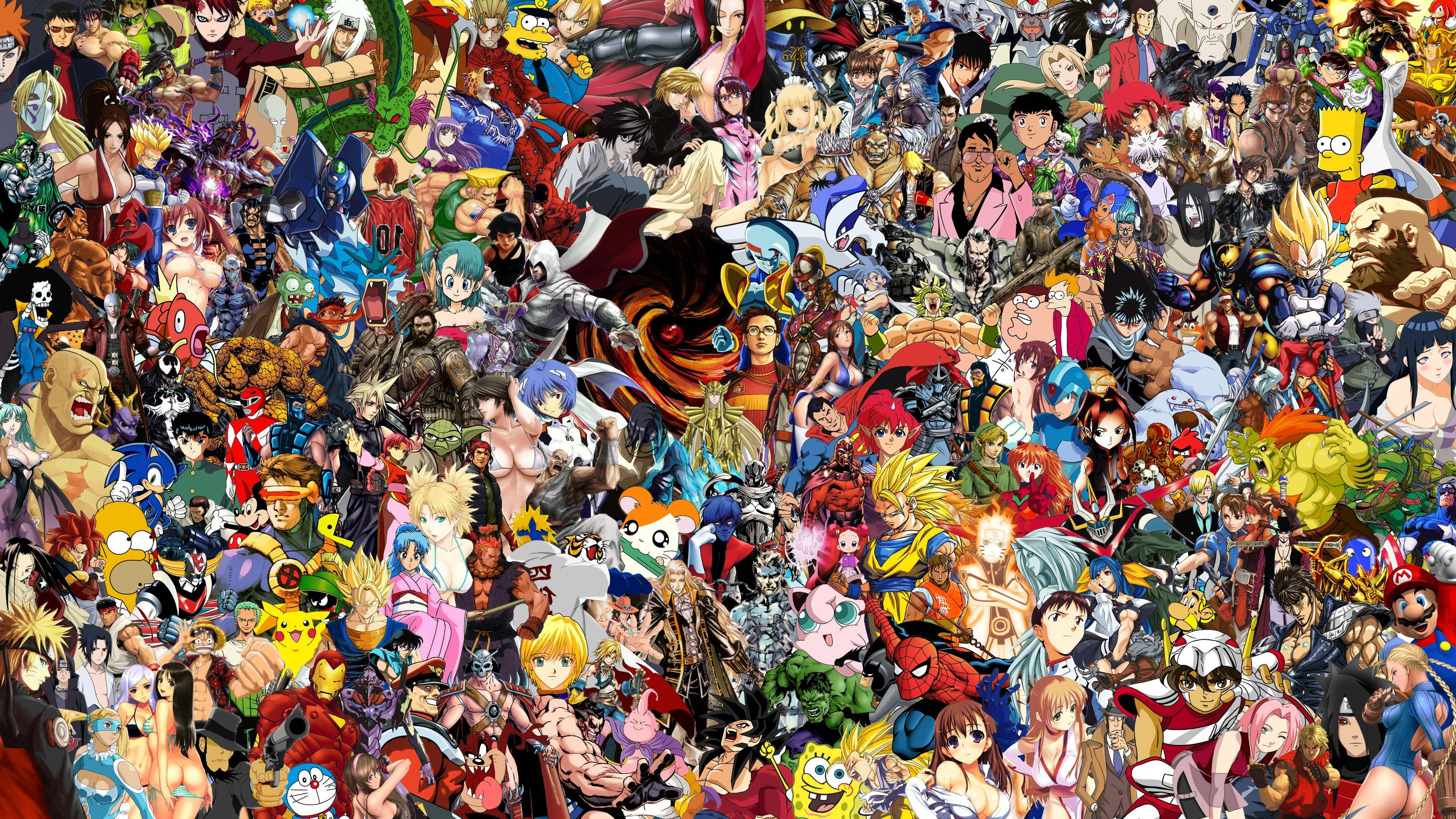 Alle Anime Epiese Japannese Anime Karakters Muurpapier
