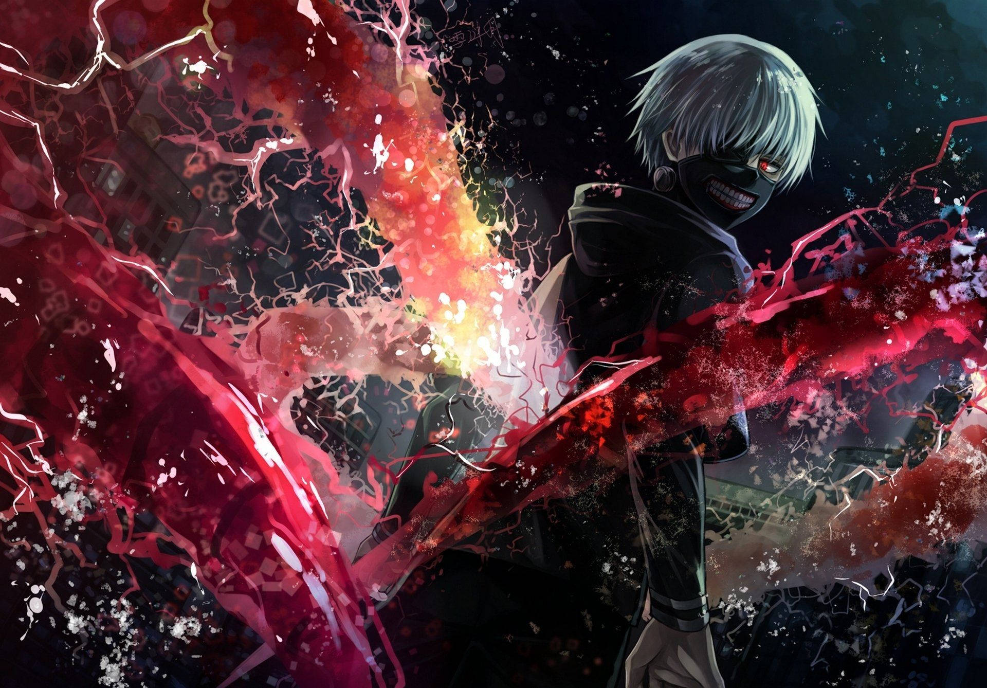 Alle Anime Tokyo Ghoul Ken Kaneki Muurpapier