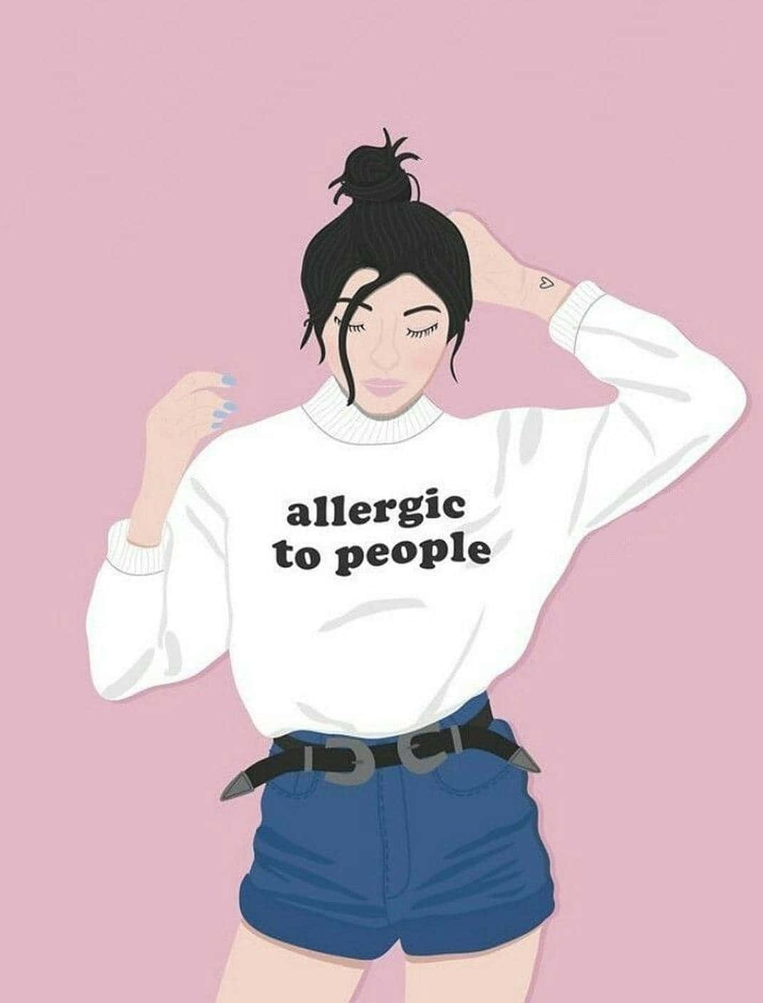 allergie vir mense Muurpapier