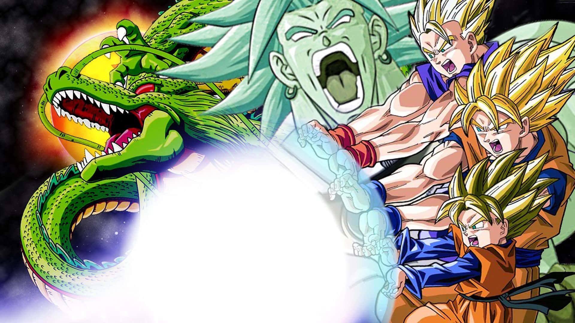 Almagtige Super Saiyane oorskry grense in Dragon Ball Super Broly Muurpapier