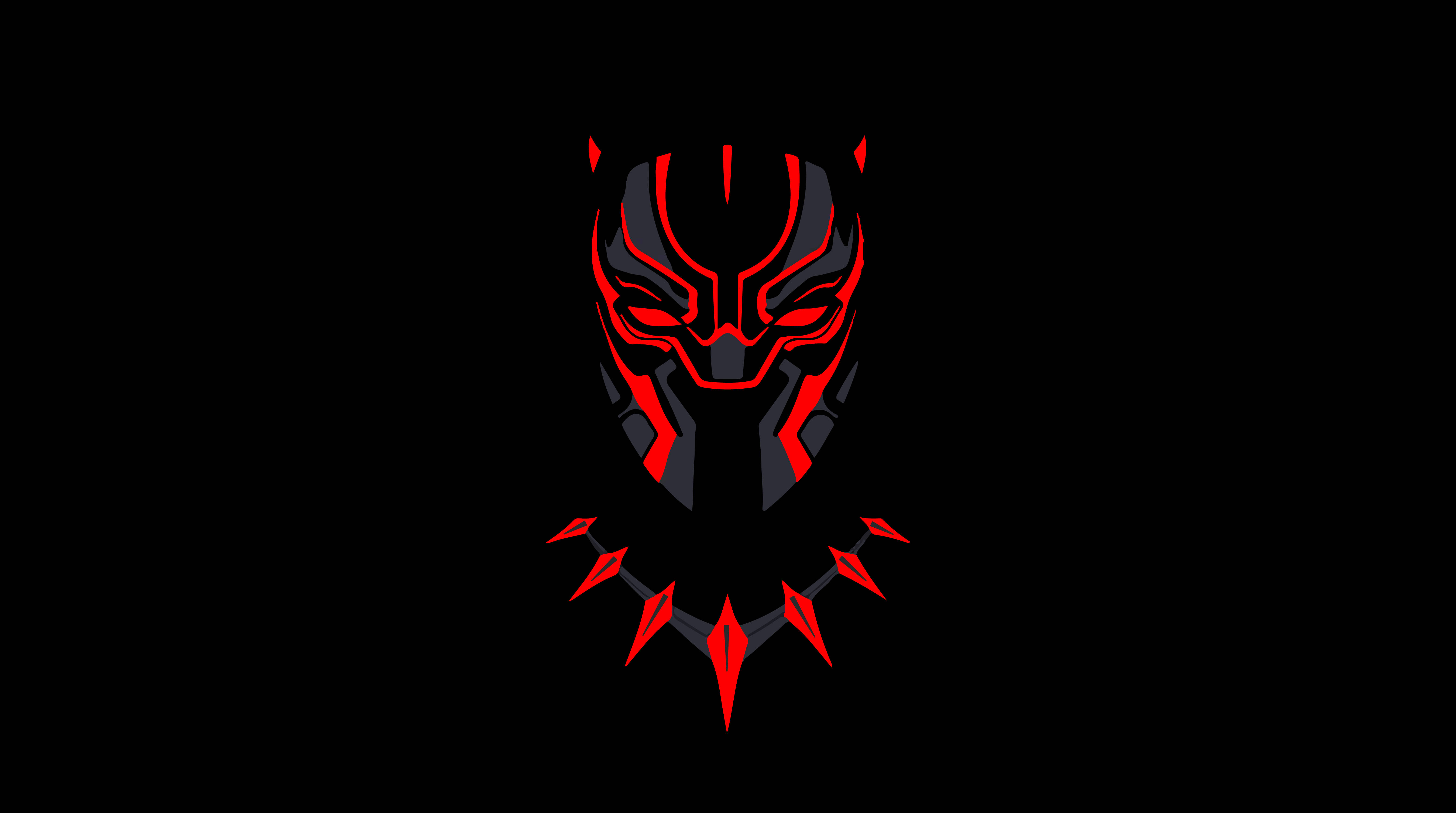 AMOLED Black Panther 4K Ultra HD Donker Muurpapier