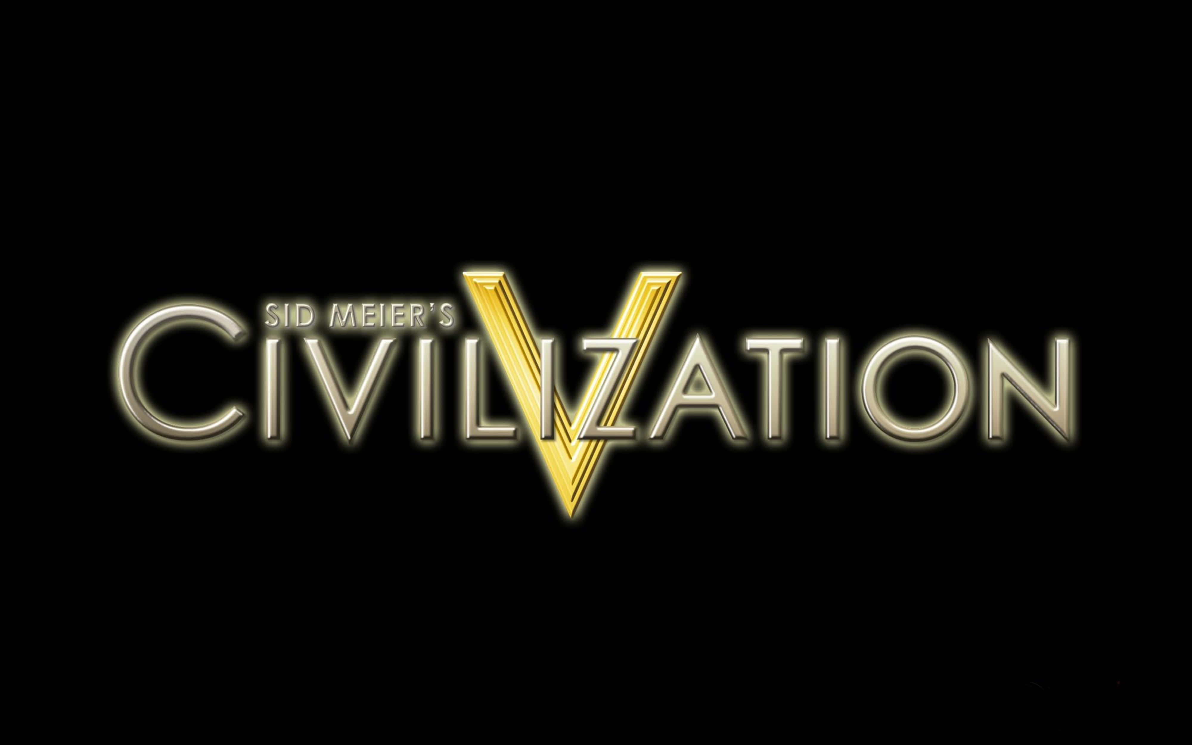 Amptelike Logo in 4K Civilization V Agtergrond Muurpapier