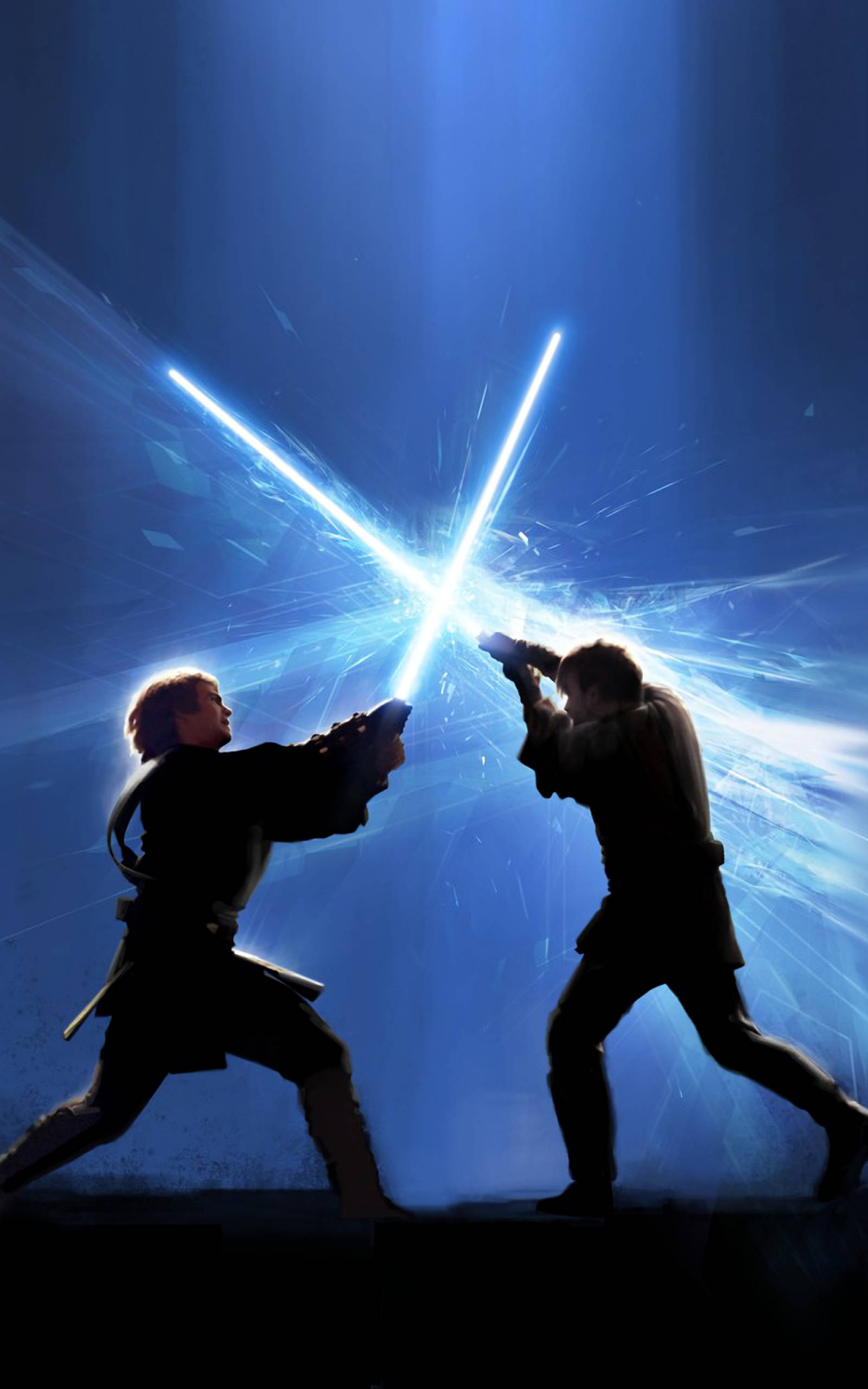 Anakin teen Obi-Wan Star Wars Tablette Muurpapier