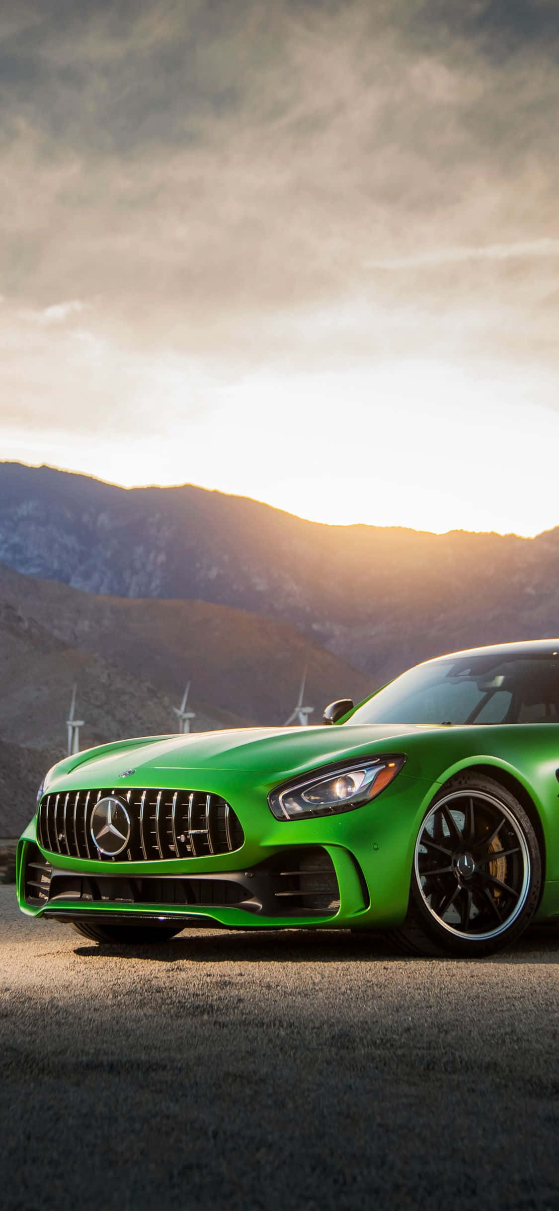 Android Amg Gt-r Groen Sondag Agtergrond Muurpapier