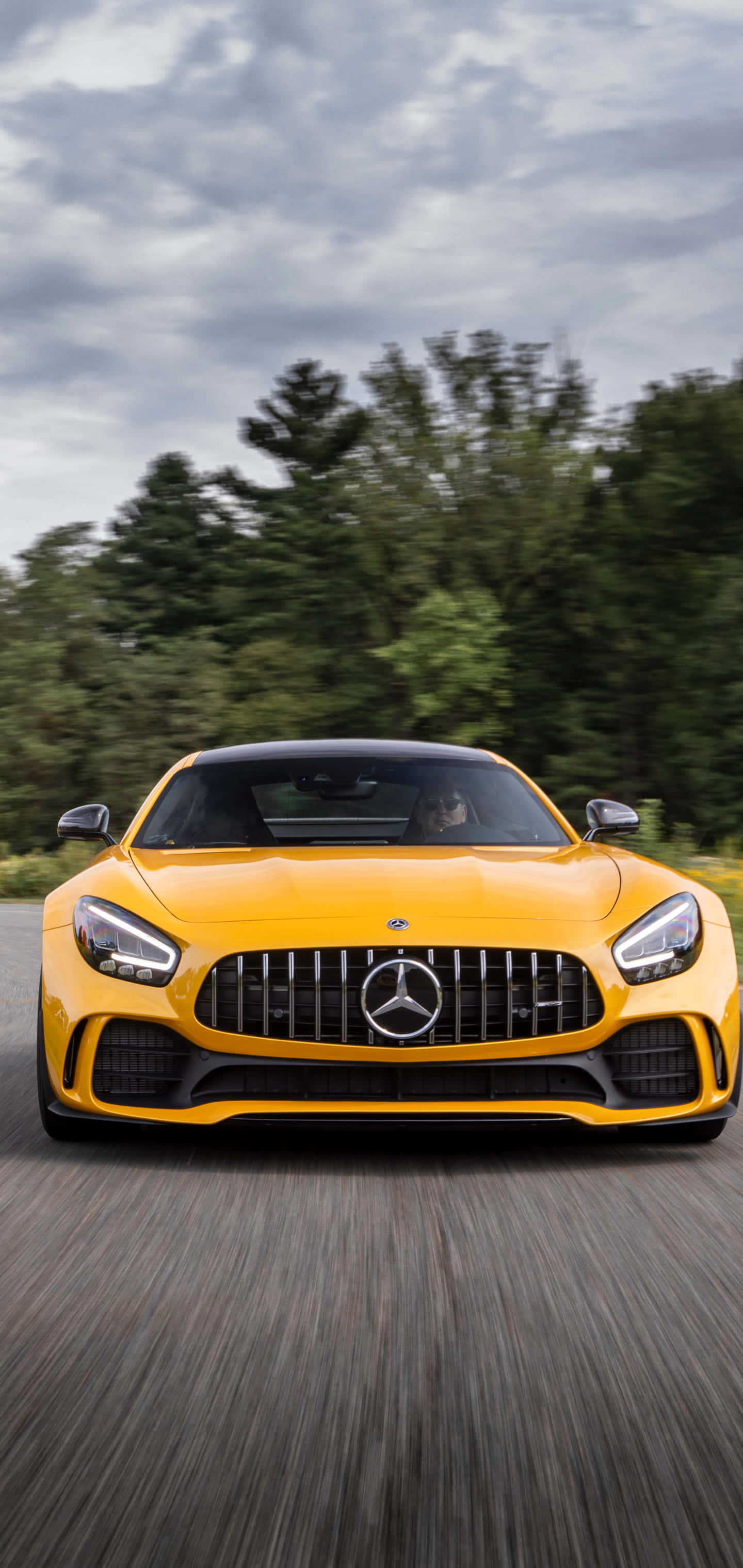 Android Geel Amg Gt-r Agtergrond Muurpapier