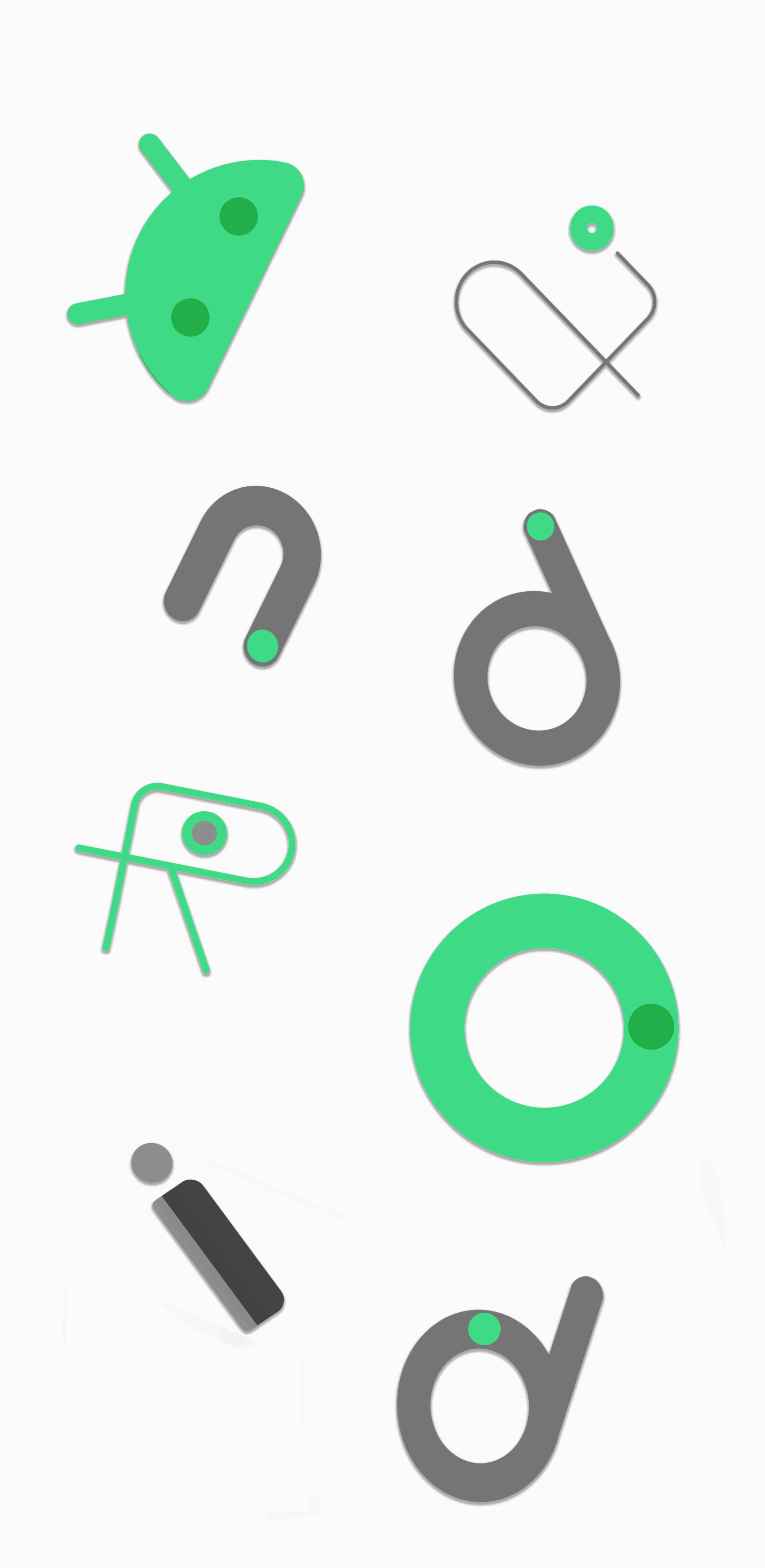 Android Grafiese Kuns Google Pixel 4 Muurpapier