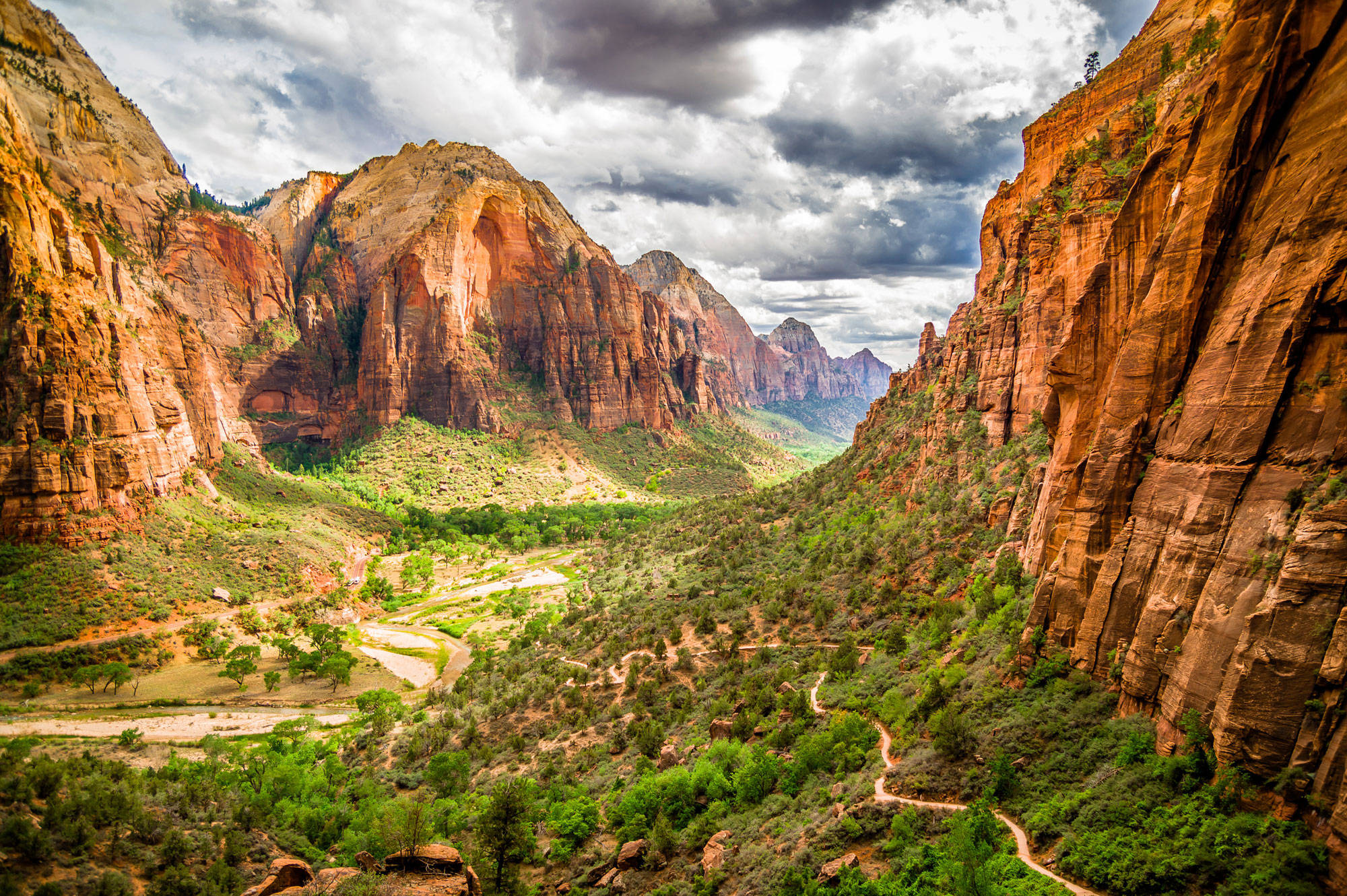 Angel's Landing-roete, Zion Nasionale Park Muurpapier