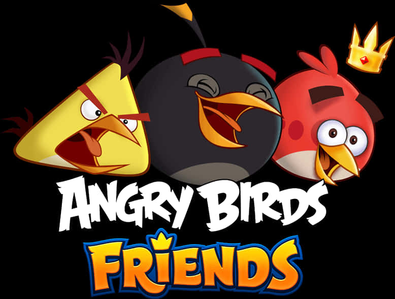 Angry Birds Friends-speletjie-logo Muurpapier