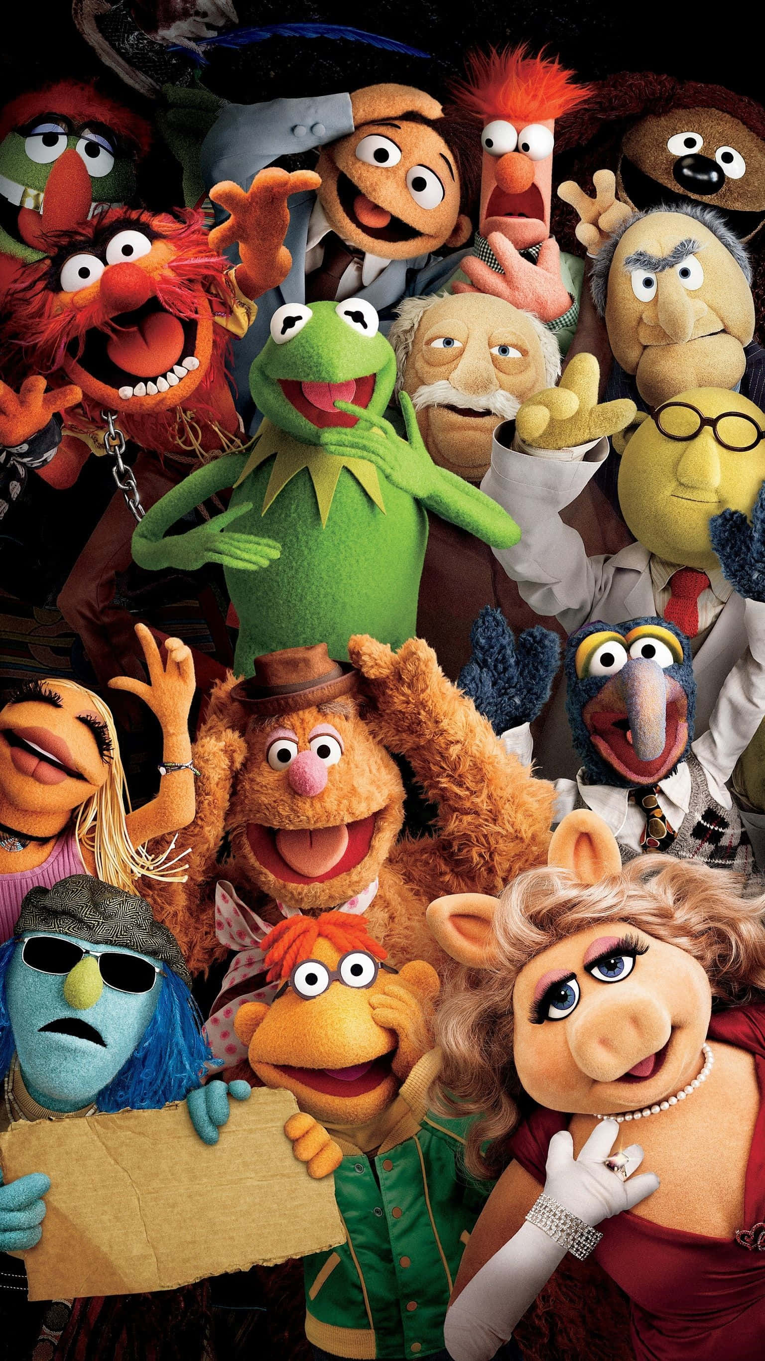 Animal Muppet in Aksie Muurpapier