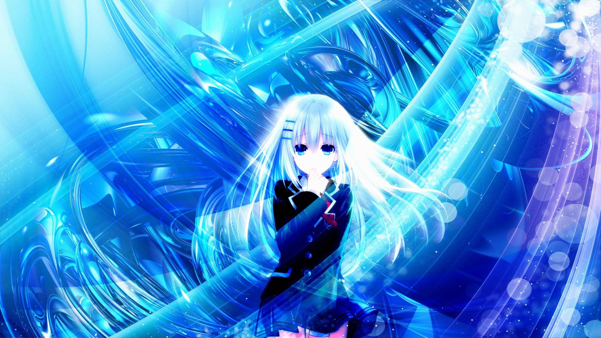 Anime Date A Live Sagte Origami — Anime landskap GIF Muurpapier