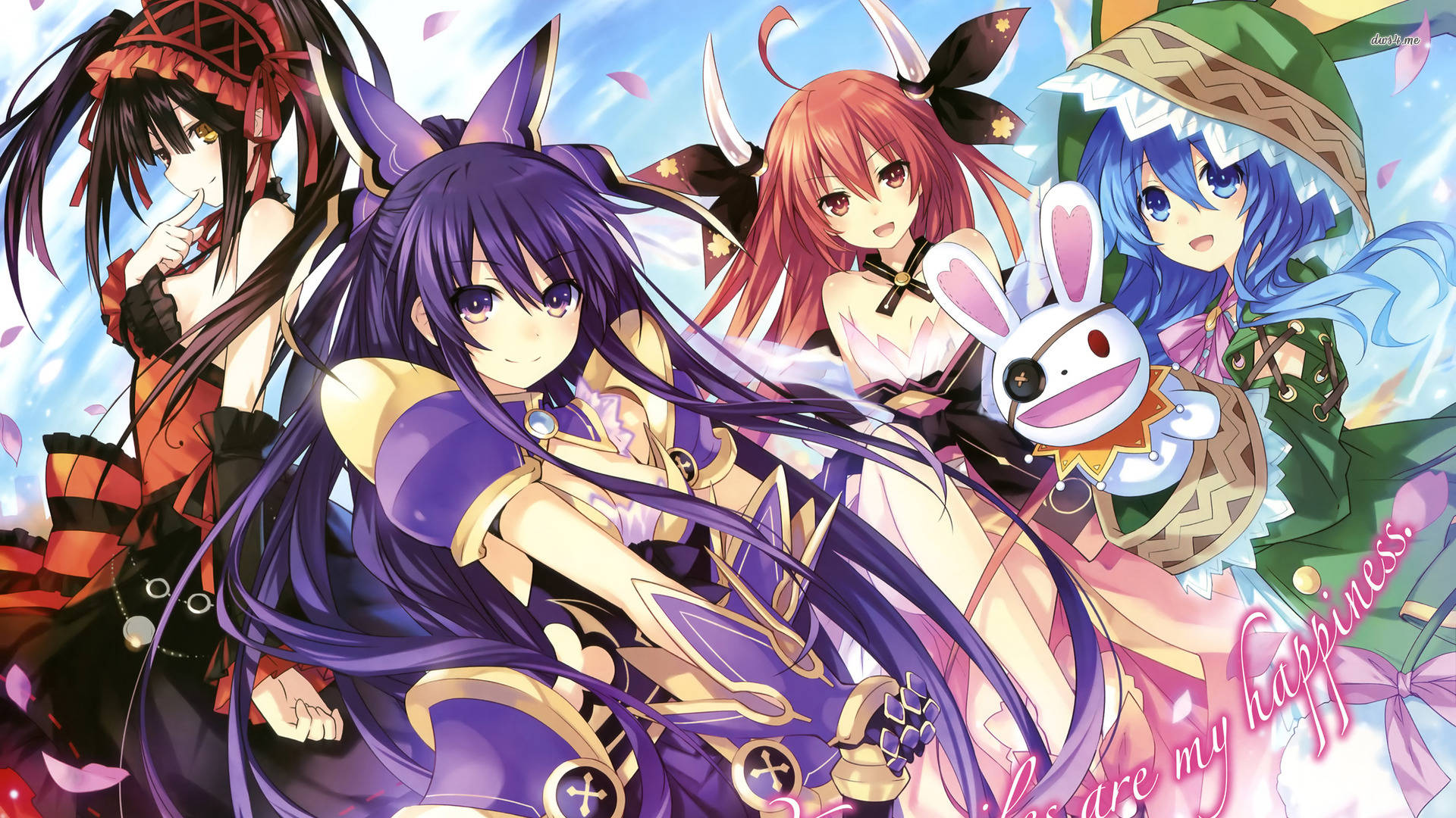 Anime Date A Live Meisies Muurpapier