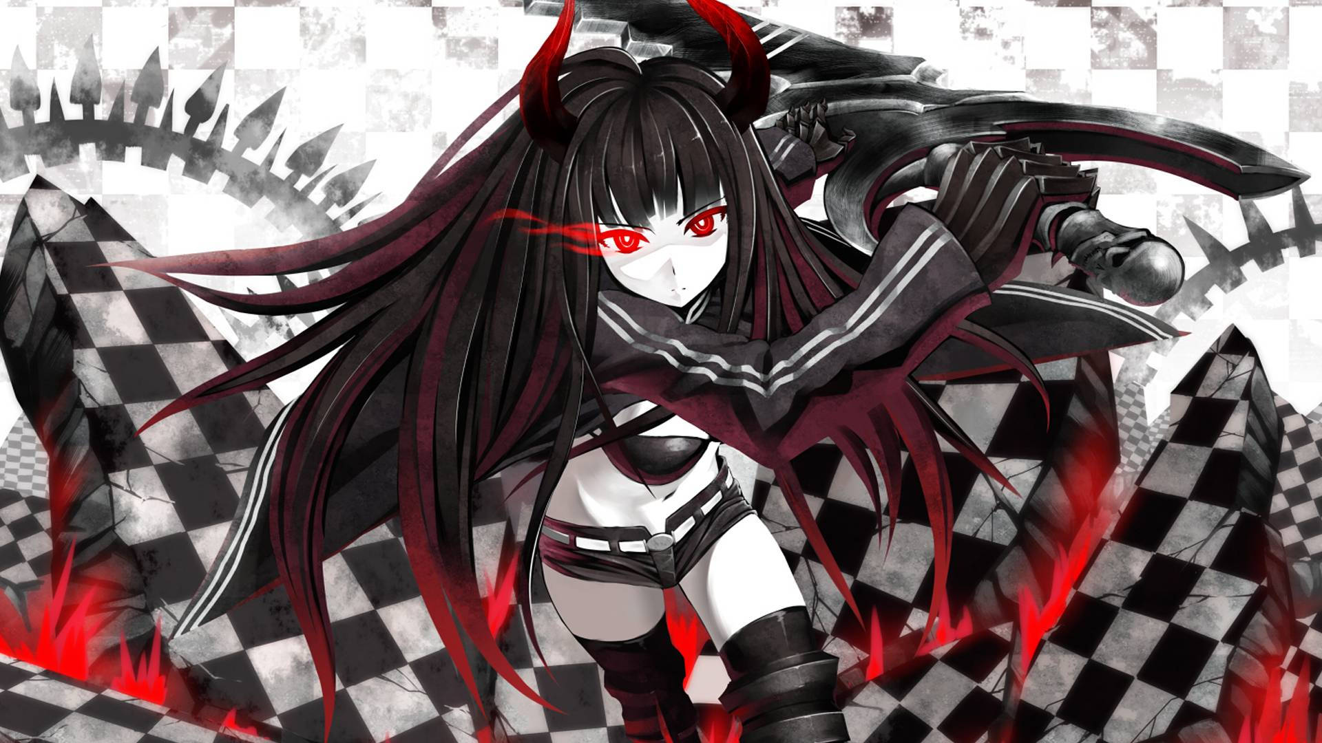 Anime Duiwelstryder Erika Muurpapier