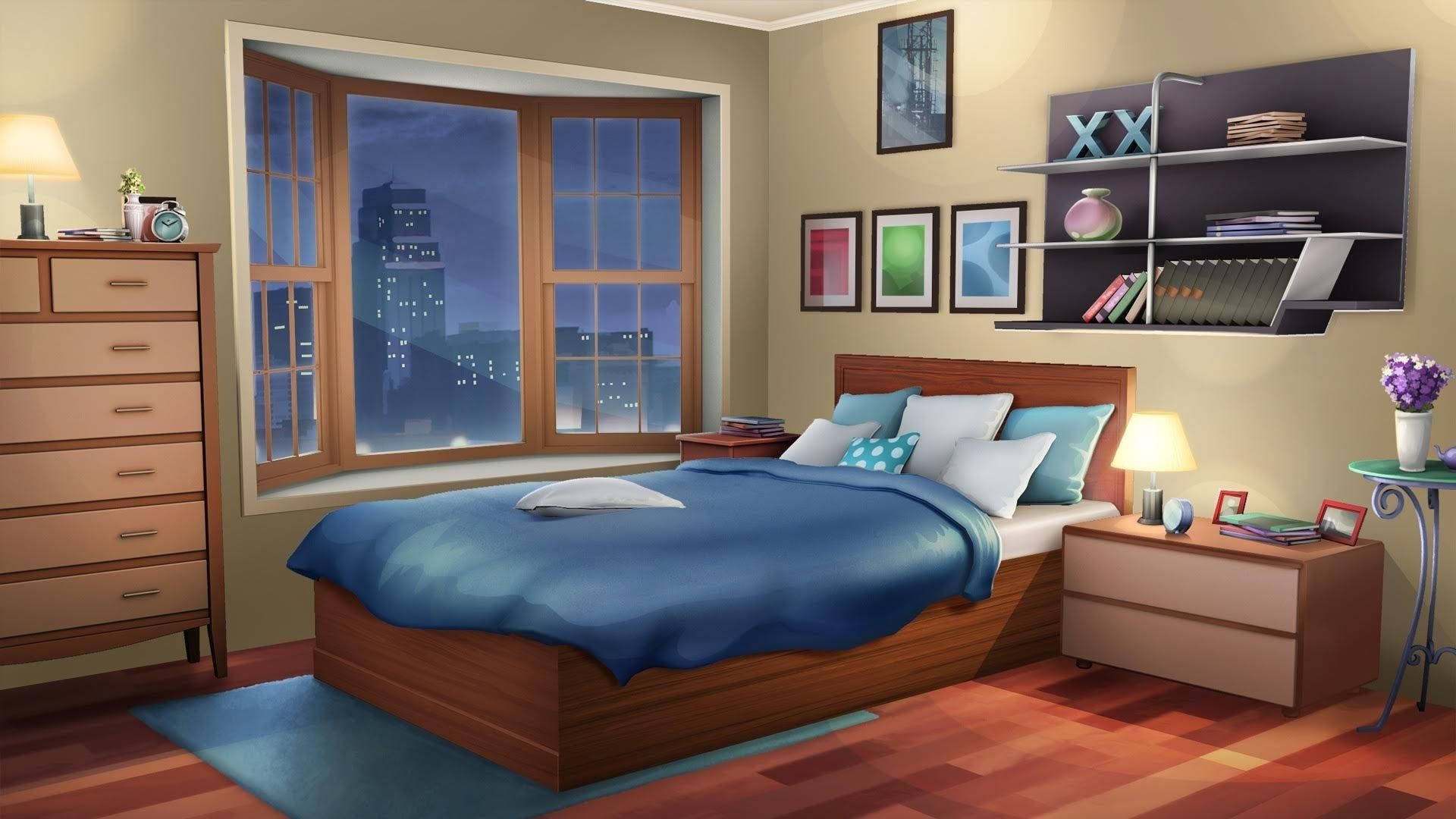 Anime Kamer Snags Muurpapier