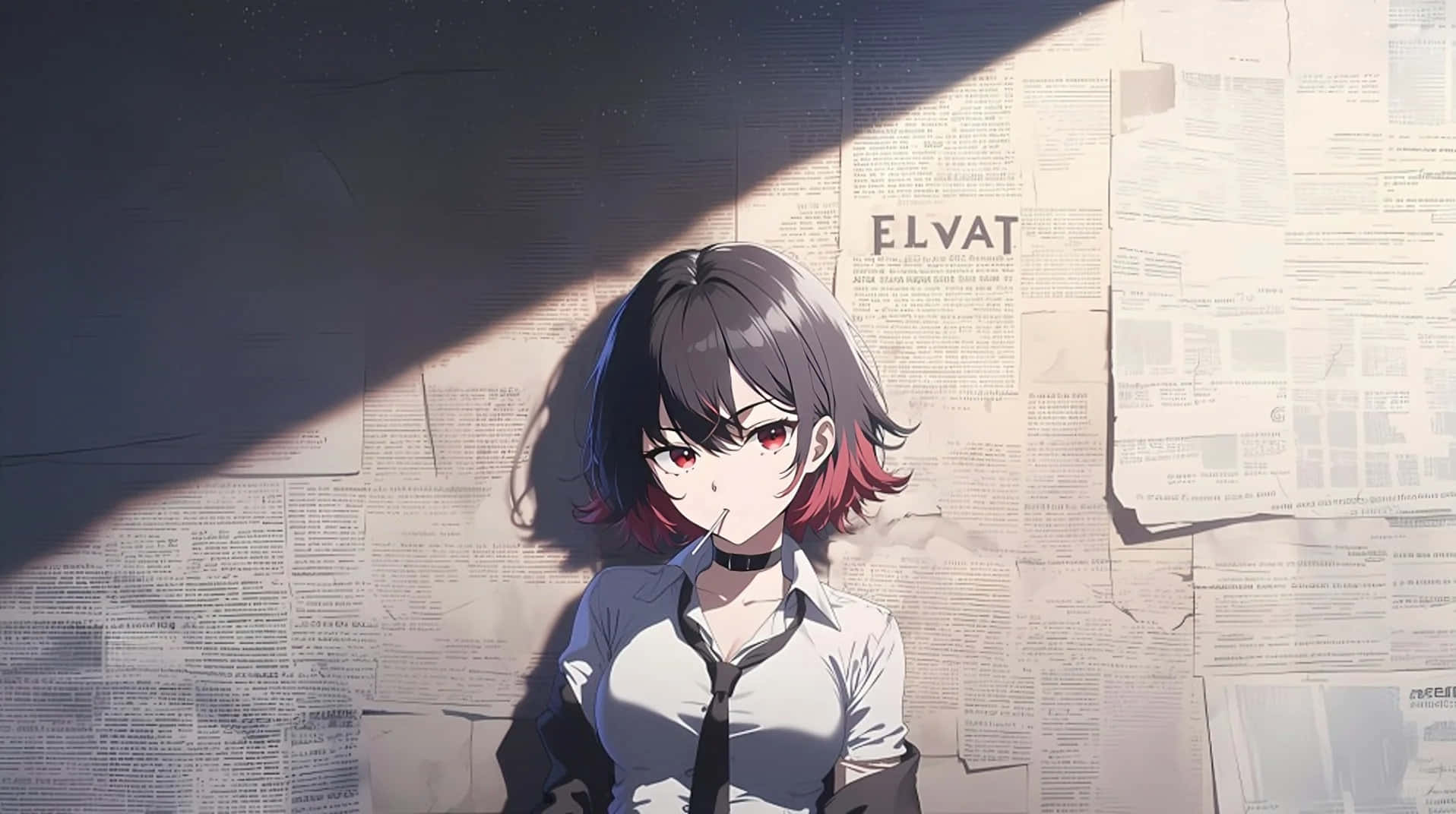 anime meisie agtergrond /oulik/4K Muurpapier