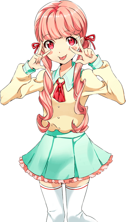 Anime Meisie Vredesteken Posisie Tokio Muurpapier