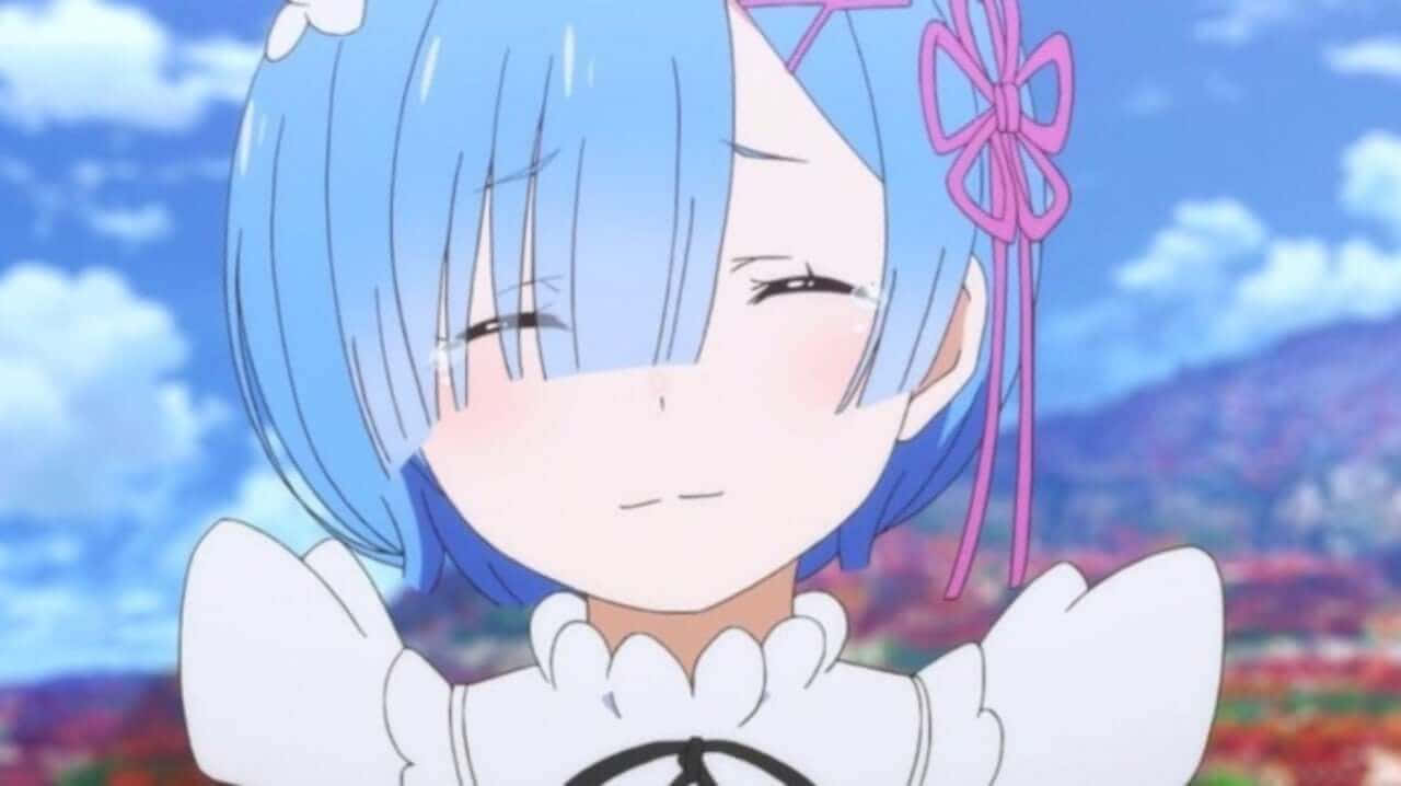 Anime Meisies Pfp Grynslag Muurpapier