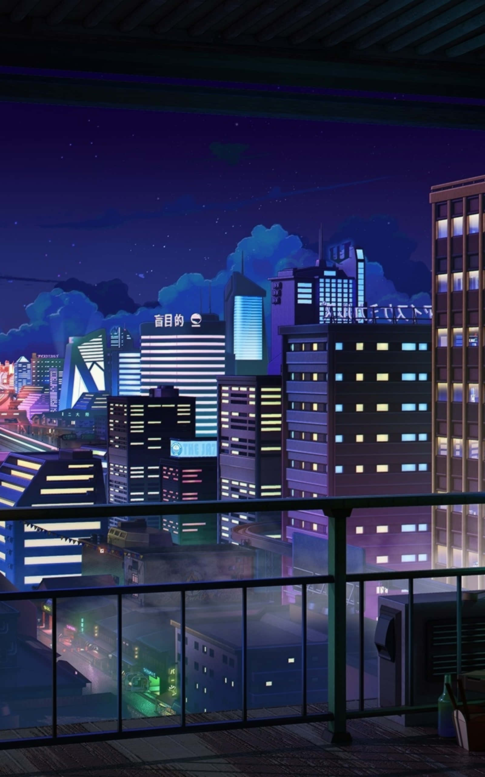 Anime Nagstad Geboue Muurpapier