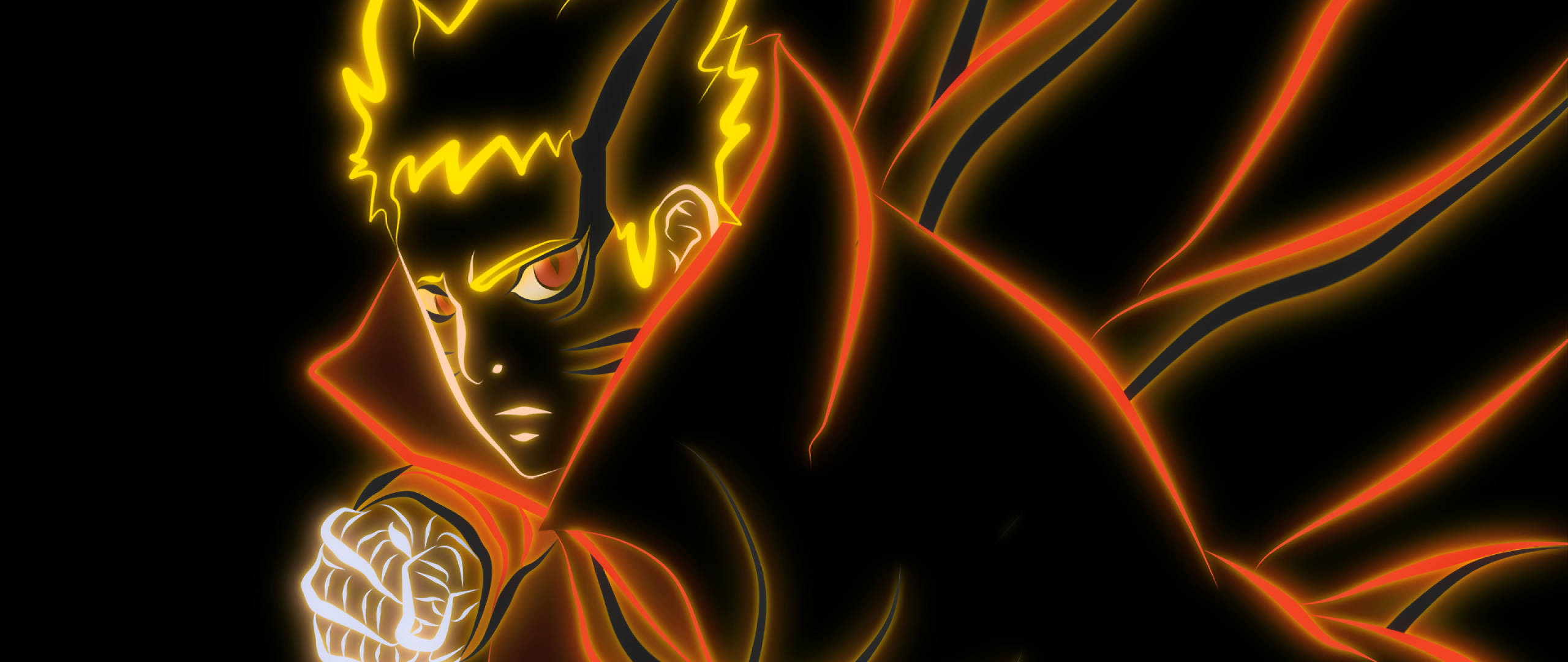 Anime Naruto Baryon-modus Muurpapier