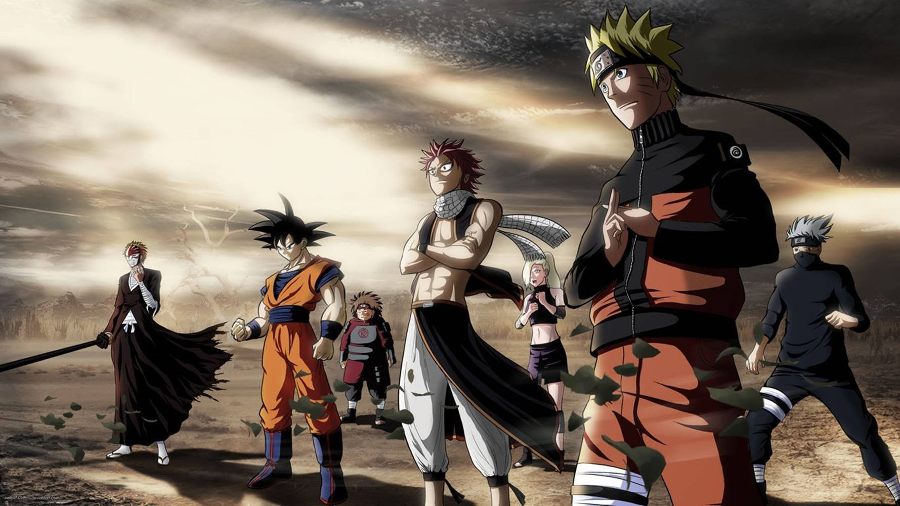 Anime Naruto en Ander Shonen Karakters Muurpapier