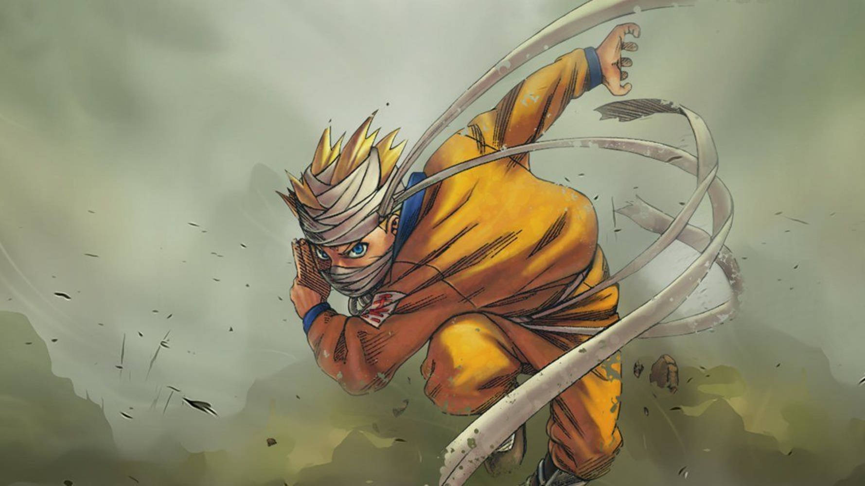 Anime Naruto Ninja Hardloop Muurpapier
