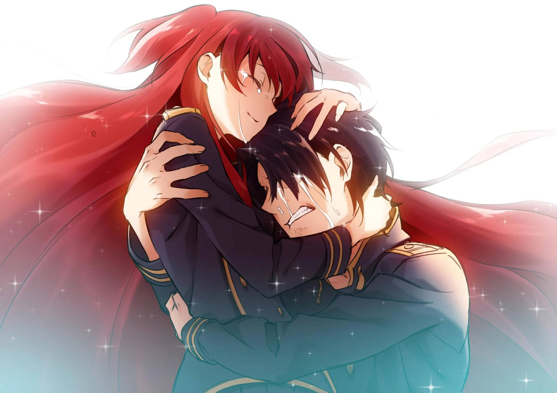 Anime-omhelsing Chtholly Nota Seniorious Muurpapier