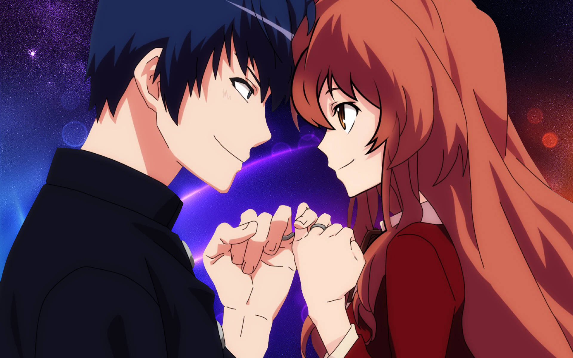 Anime Paartjie Toradora Muurpapier