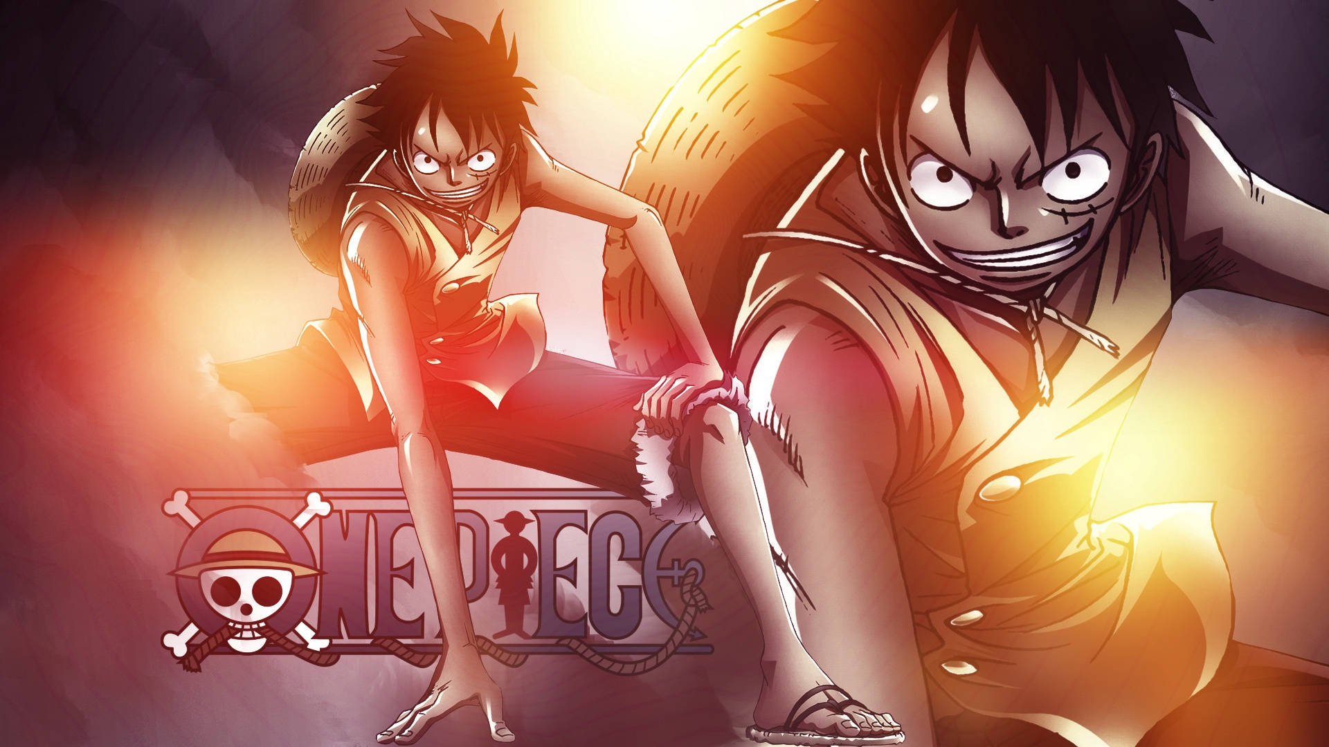 Anime Seerower Luffy Met Vuur