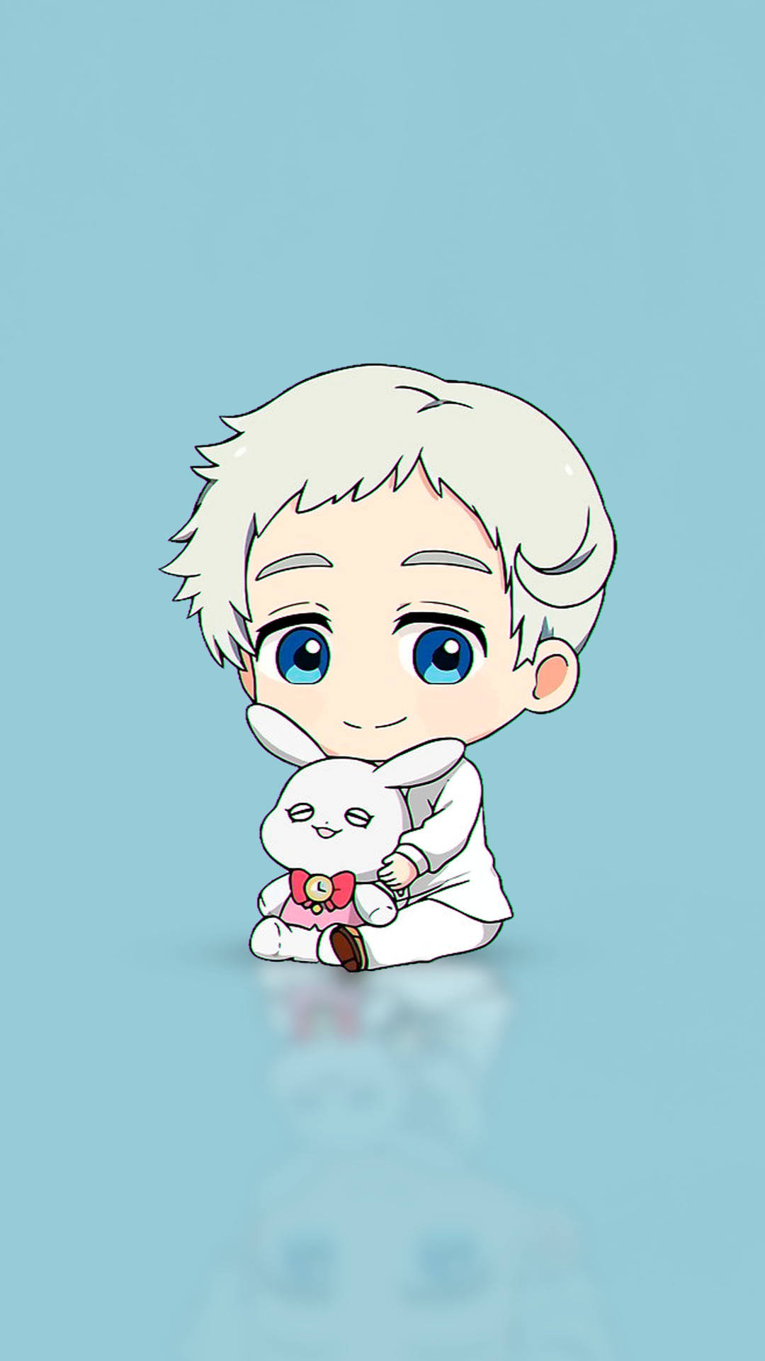Anime Seuns Oulik Norman Belofte vir Neverland Muurpapier