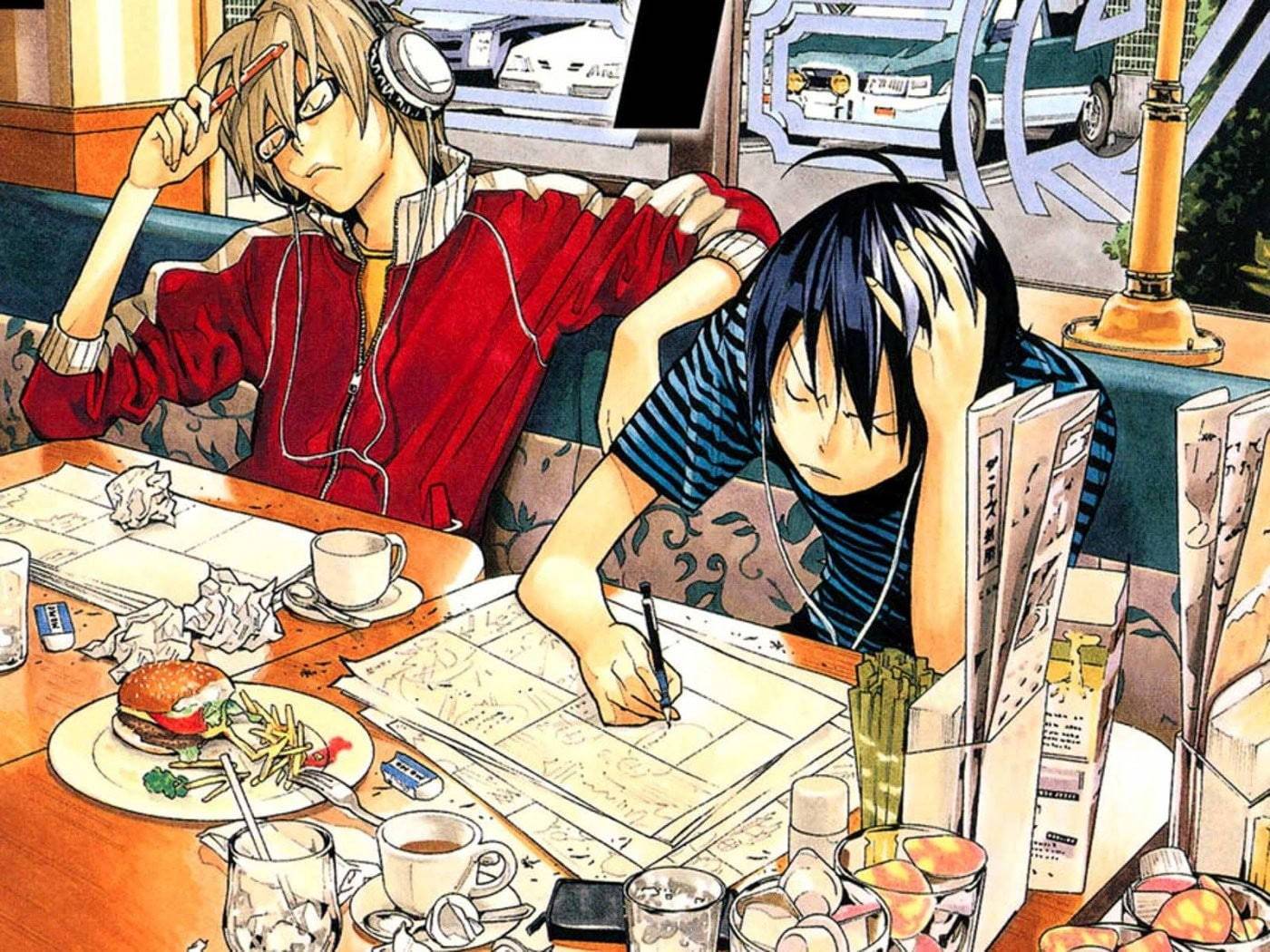 Anime Seuns Oulik Projek K Muurpapier