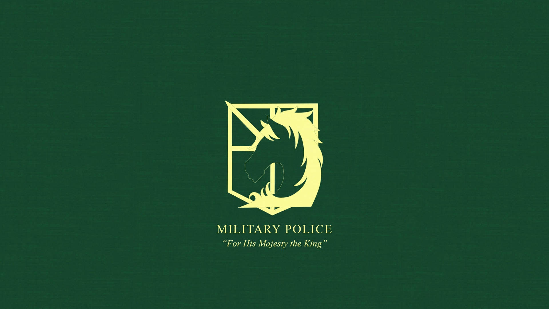 Anime Simbole Aanval op Titaan Militêre Polisie Muurpapier