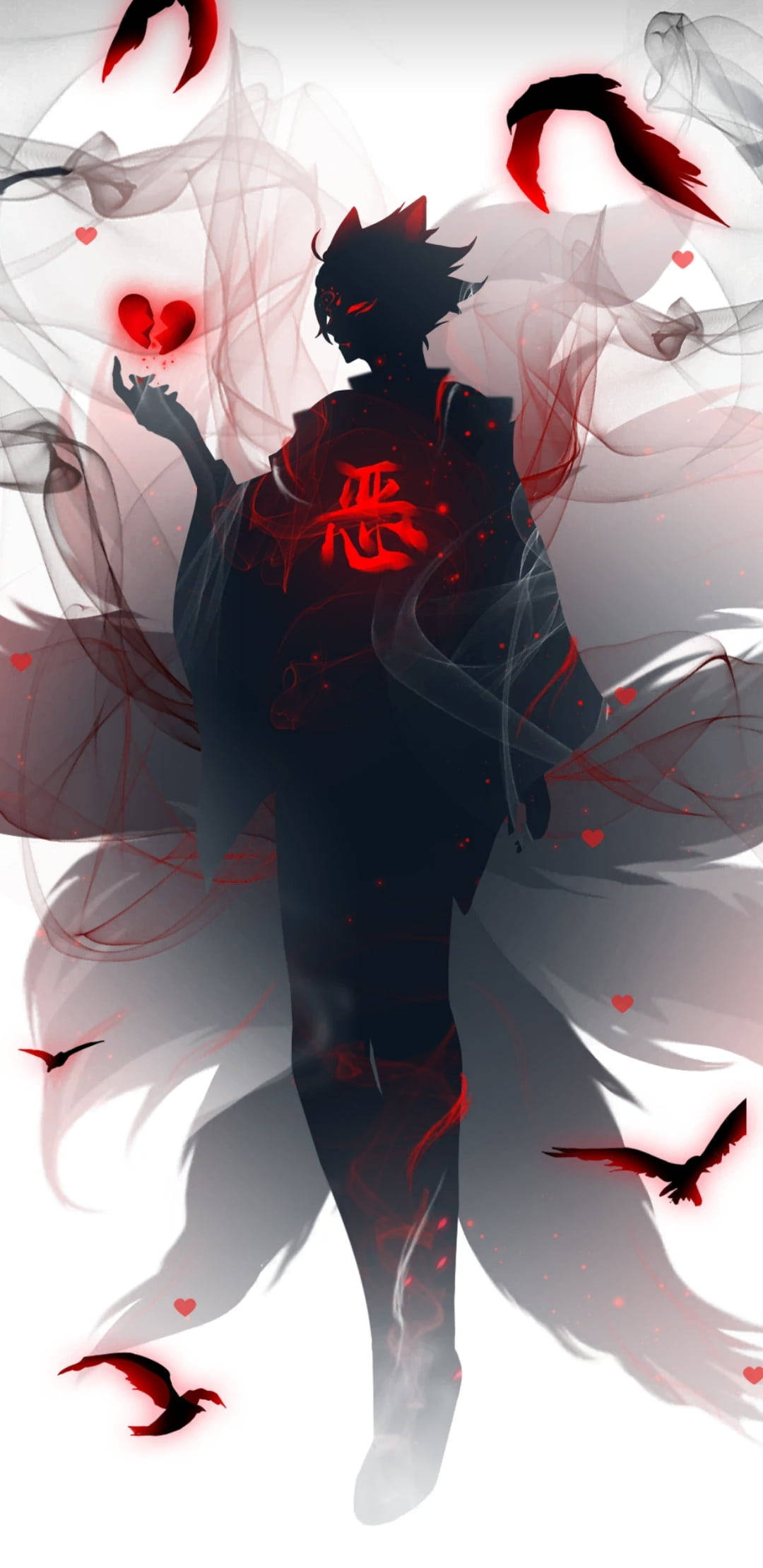 Anime Skaduwee Demon Muurpapier