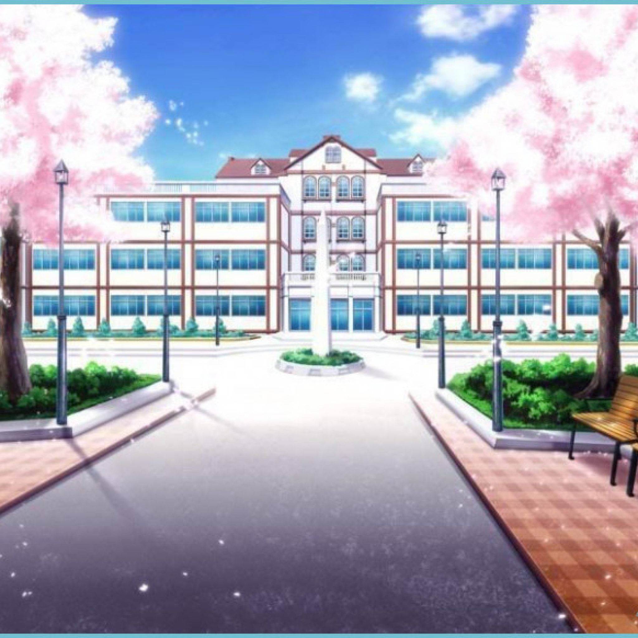 Anime Skooltoneel Amanogawa Templar Hoërskool Muurpapier