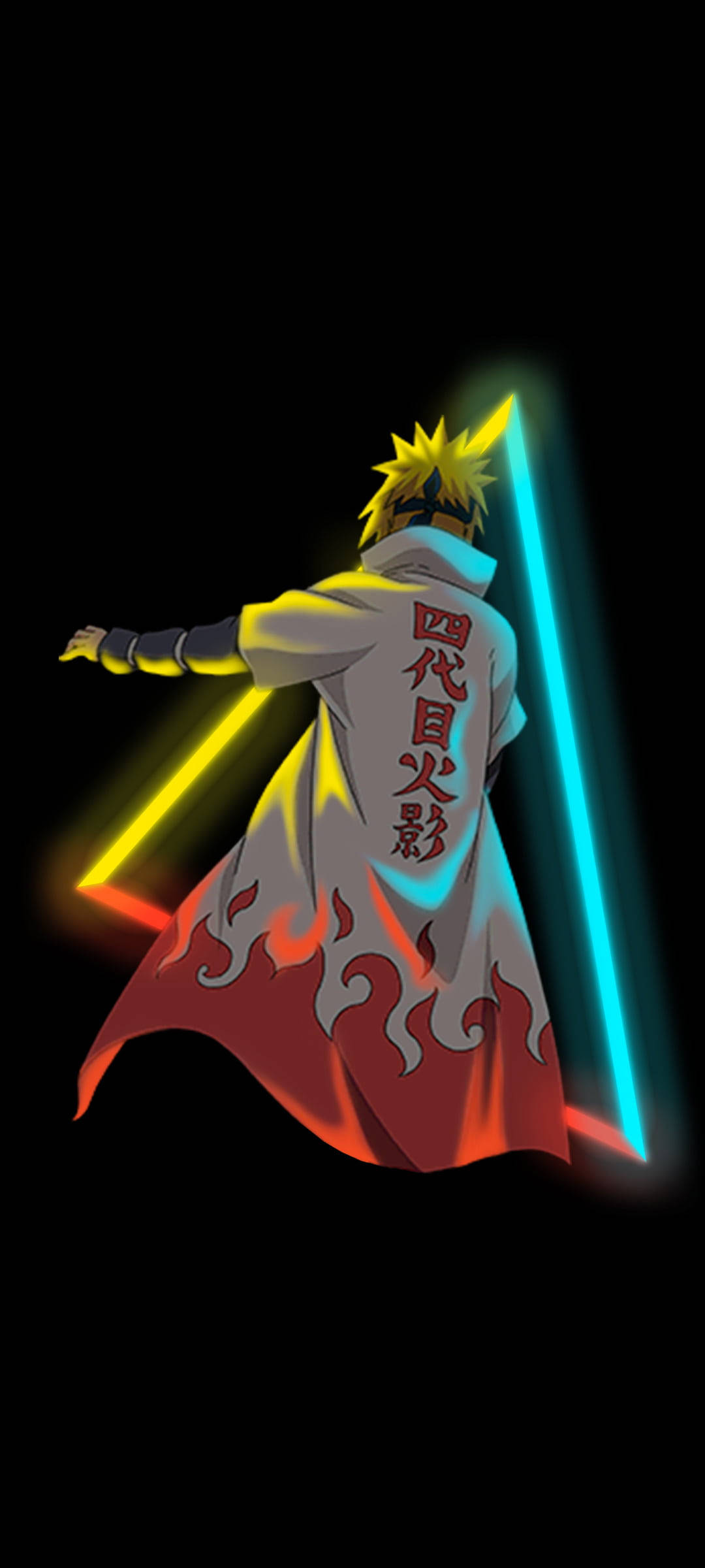 Anime Sluitskerm Minato Namikaze Muurpapier