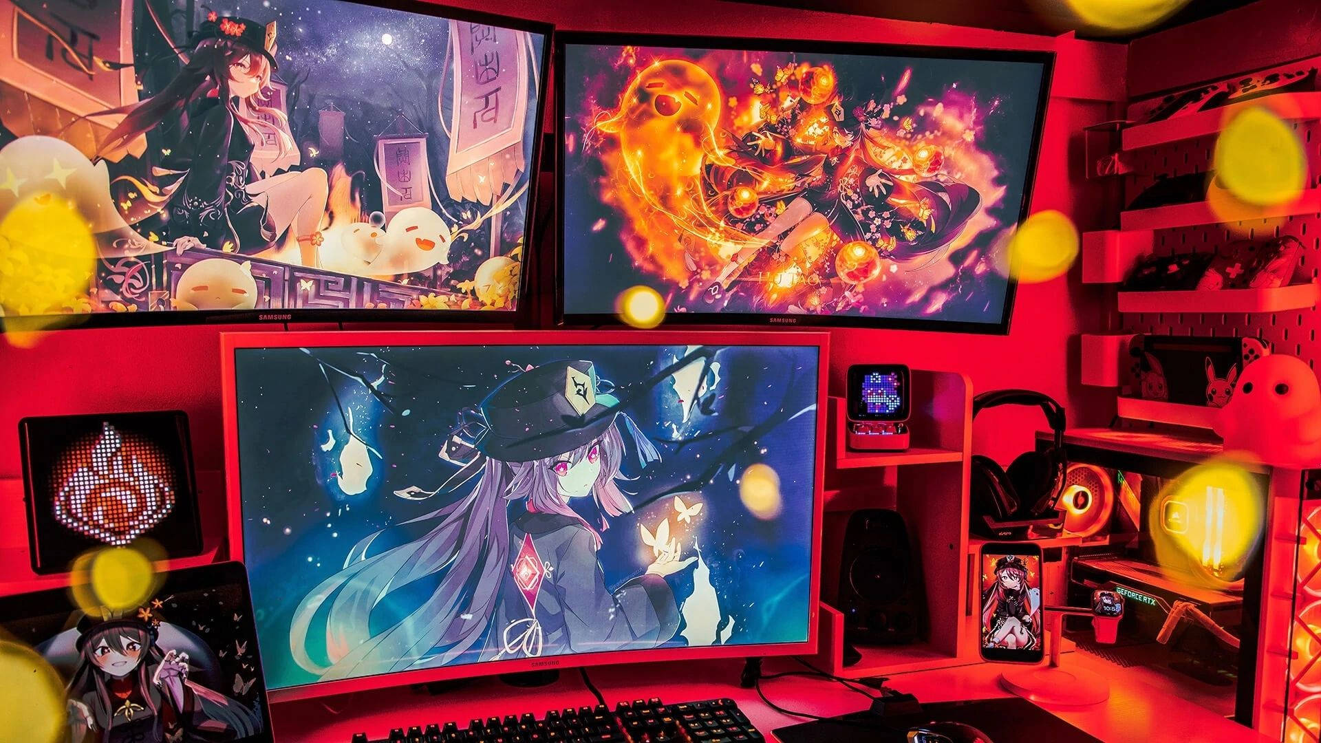Anime-speelkamer Muurpapier