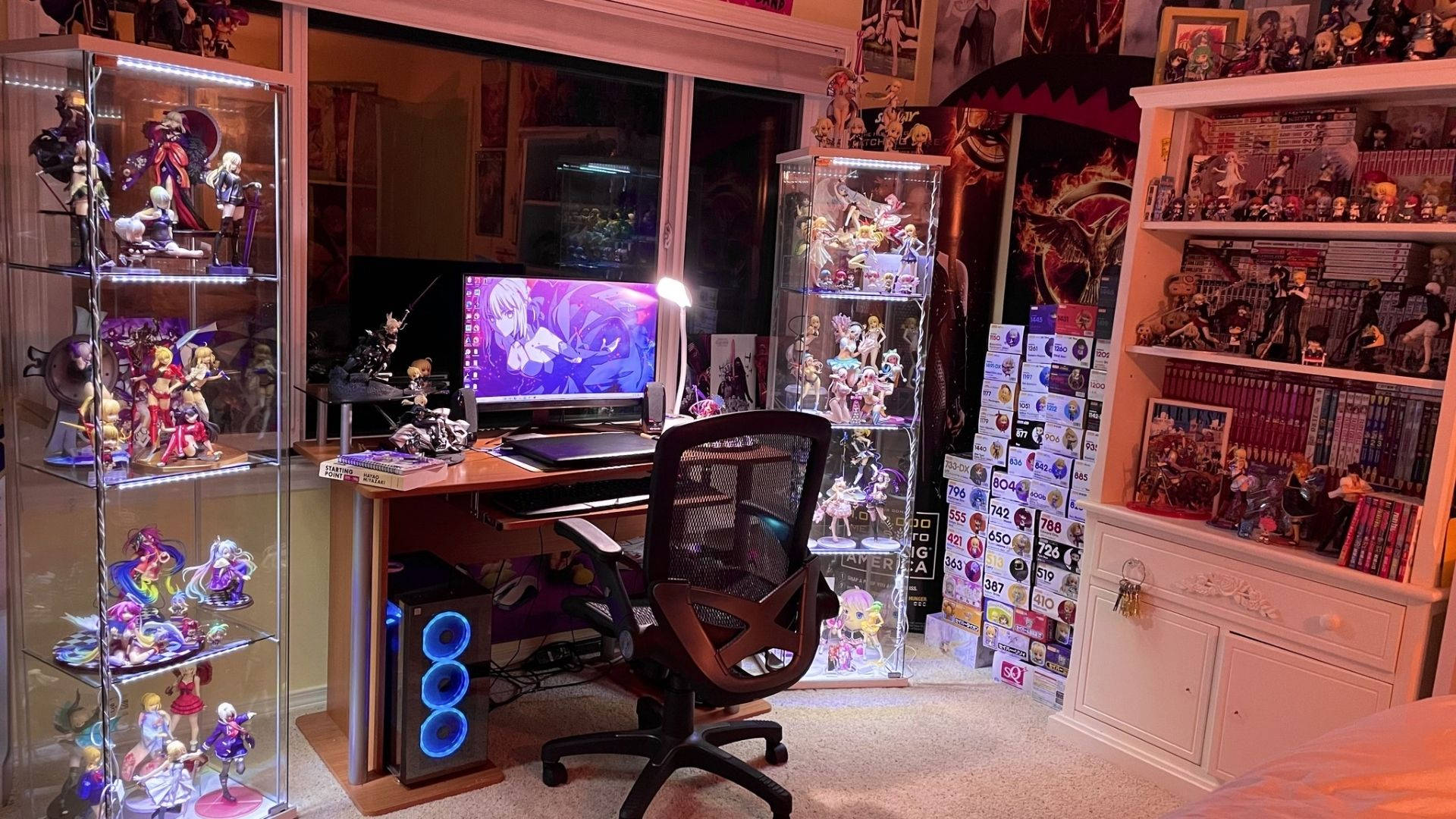 Anime-versamelaarskamer Muurpapier