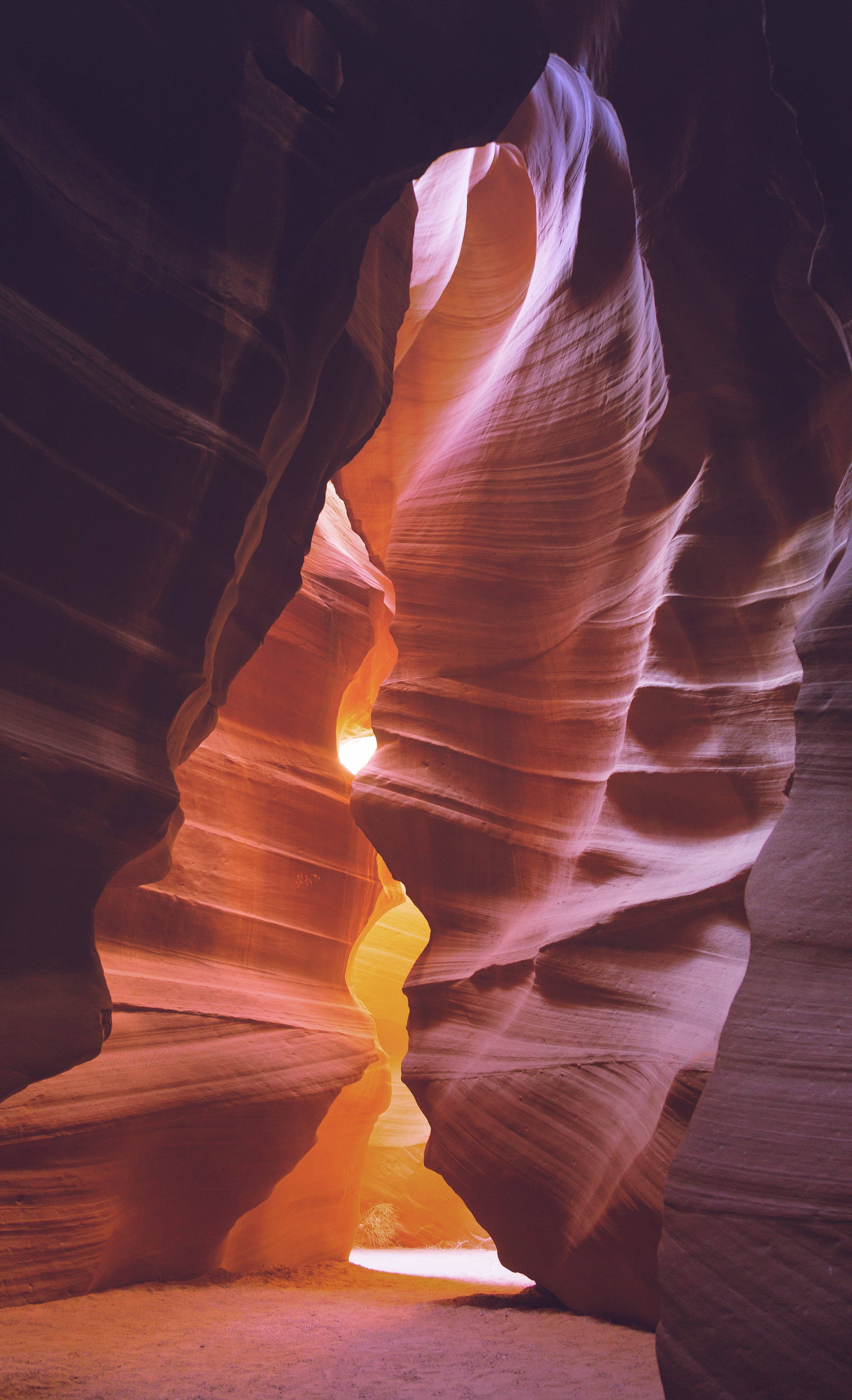 Antelope Canyon In iPhone Landskap Muurpapier