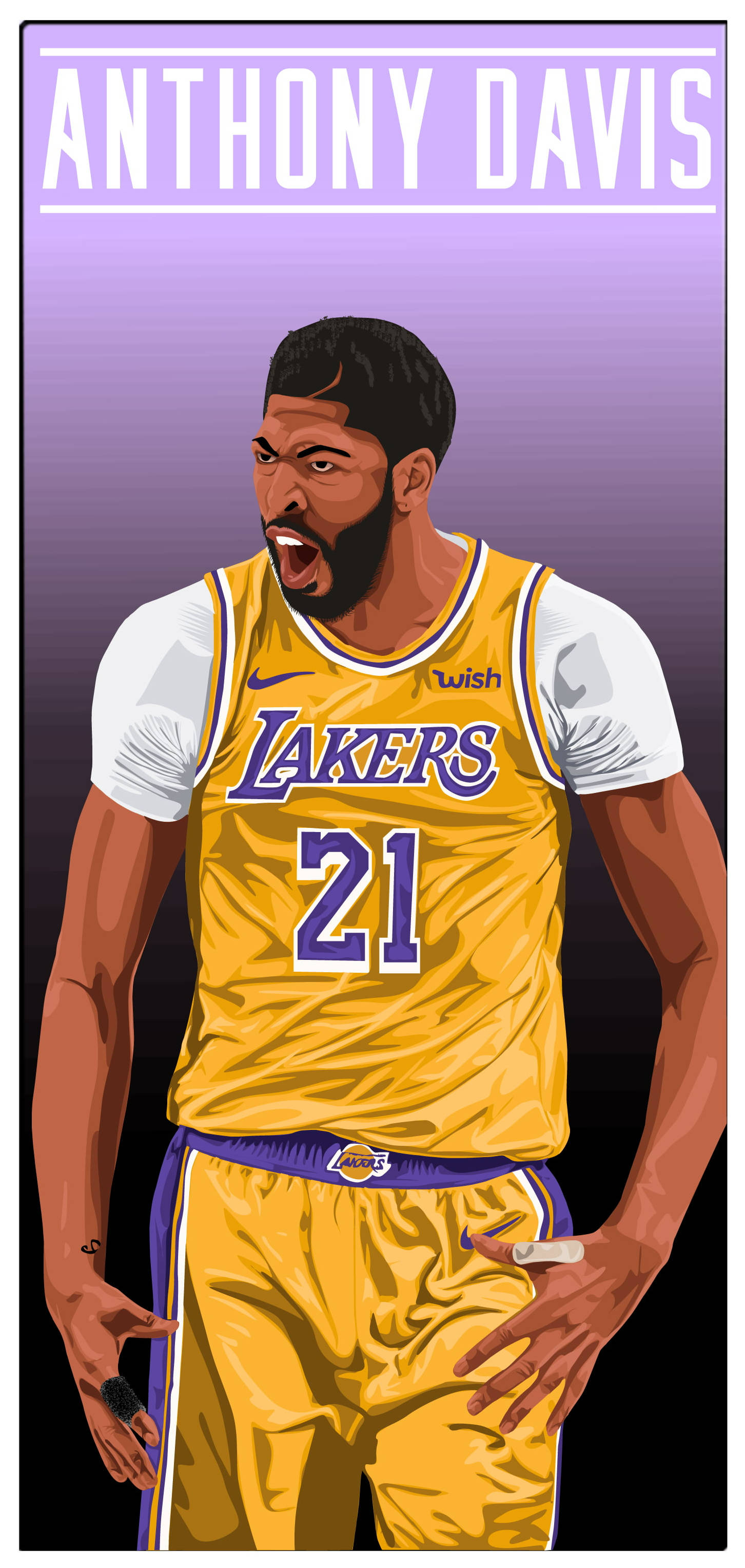 Anthony Davis Vektorkuns Muurpapier