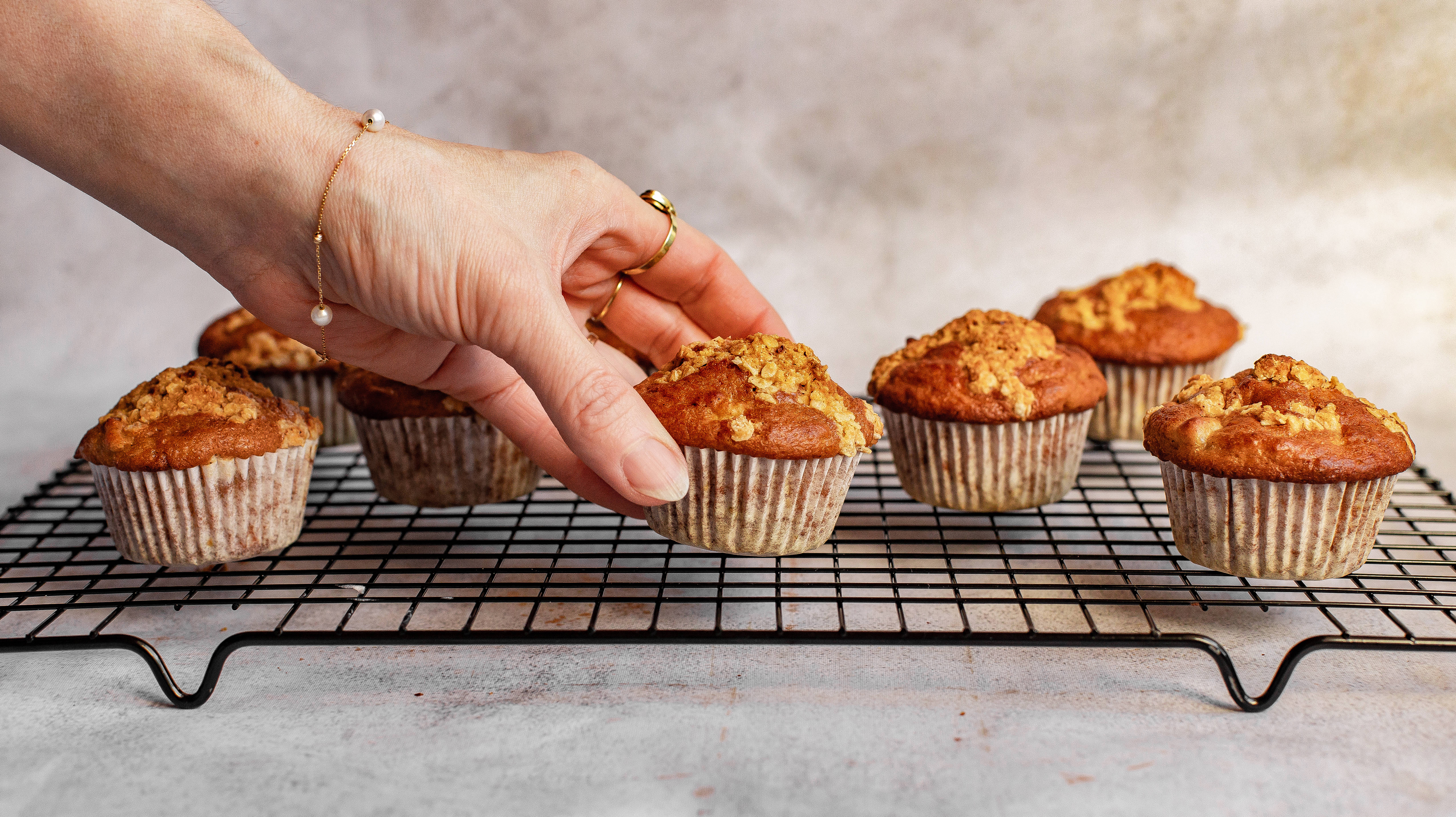 Appelkoos Geroosterde Muffins Muurpapier