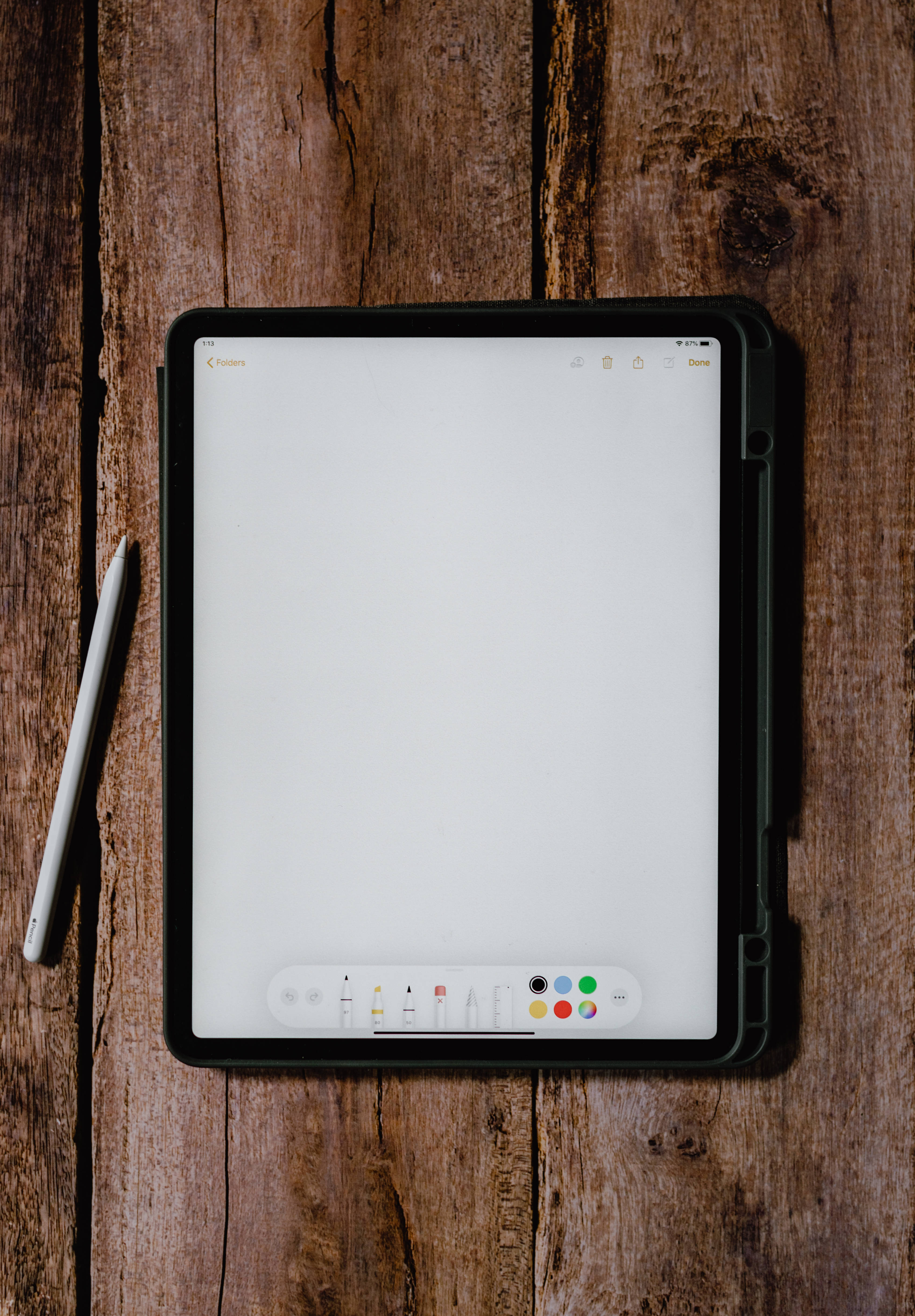 Apple iPad Pro Met Tekentoep Muurpapier