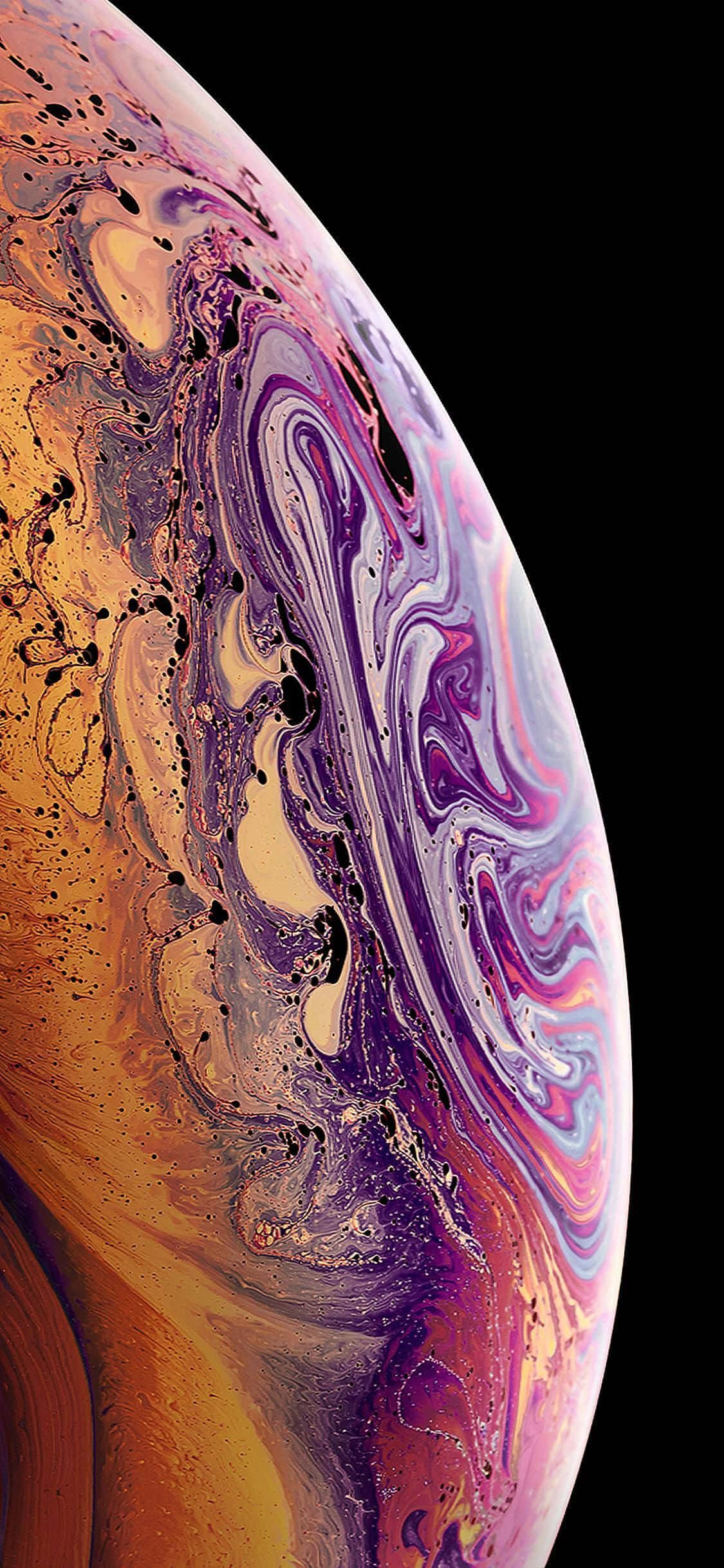 Apple iPhone XS Pers Gradiënt Borrel Muurpapier